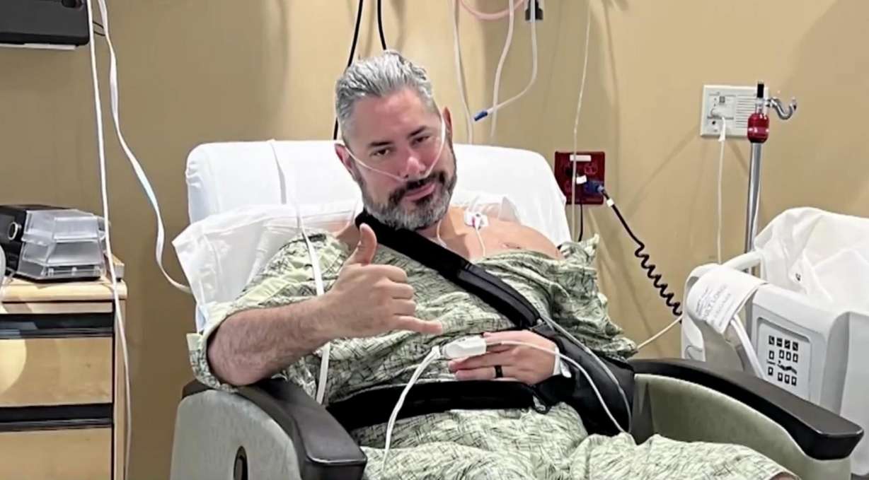 Bob Watson's heart stopped at a family gathering on Christmas Day, but he survived the event thanks to the quick thinking and actions of his relatives.