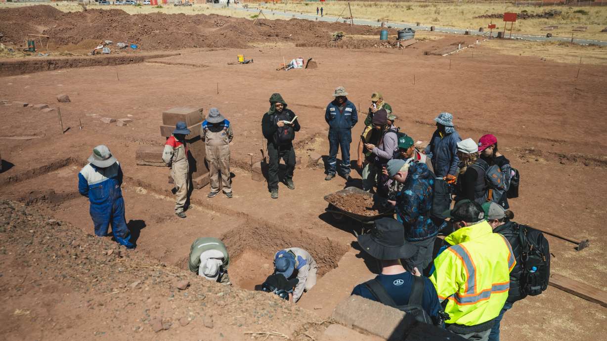 UVU faculty and students work with a Bolivian team to preserve the Tiwanaku site, a UNESCO space. The students and faculty are a part of a U.S. Embassy-based project to assist in the preservation of and education about the site.