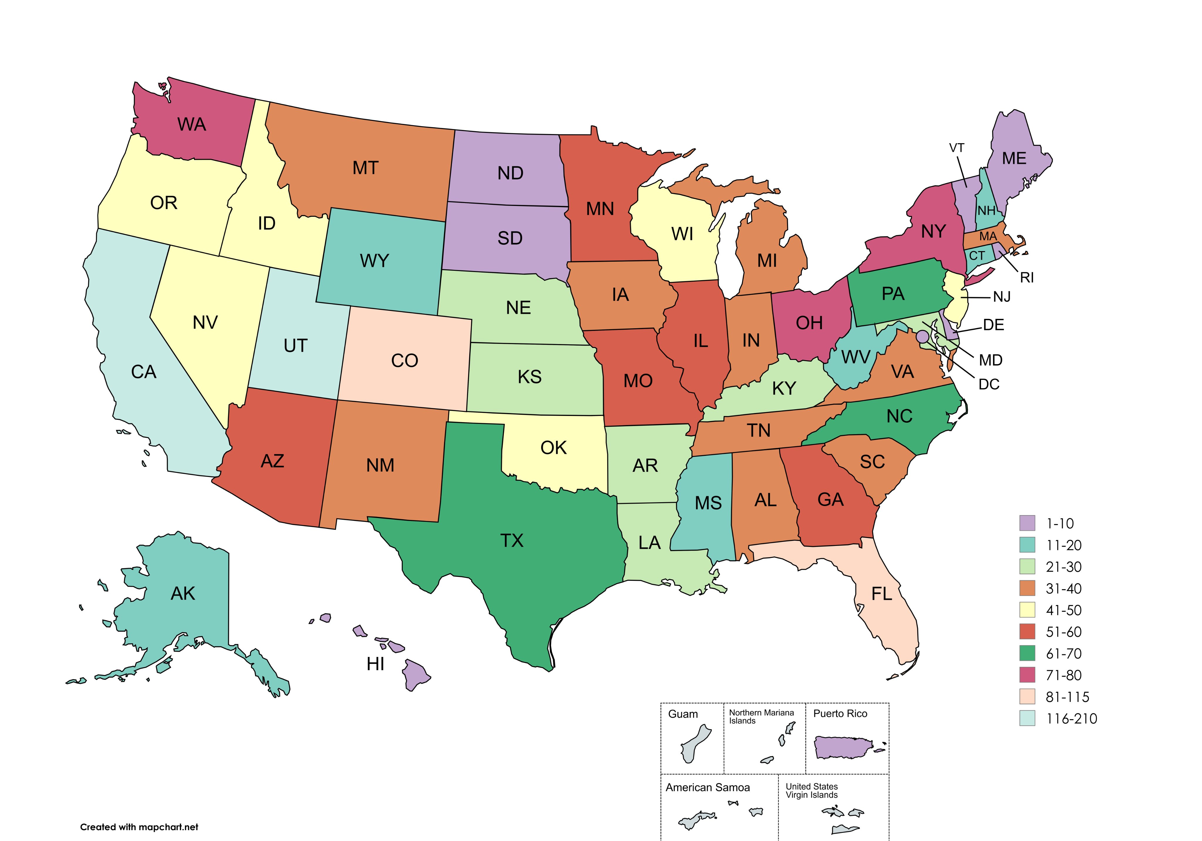 This map shows the frequency of every U.S. state represented in the Great Salt Lake State Park visitor log in 2024.