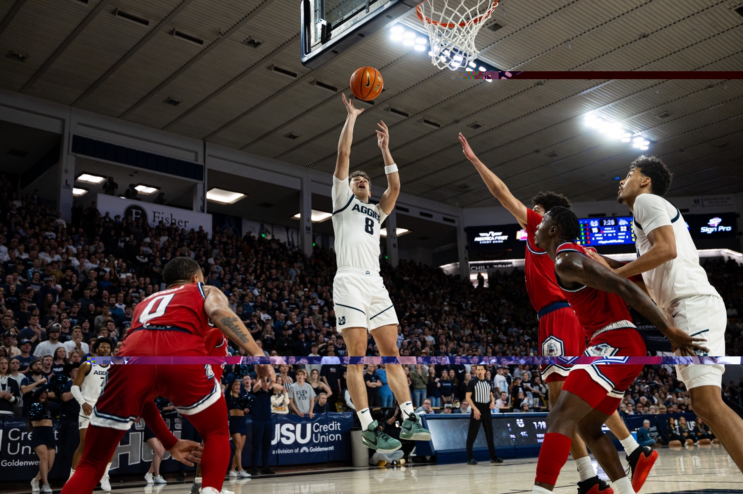 Utah State comes back from another double-digit deficit in 89-82 win over Fresno State