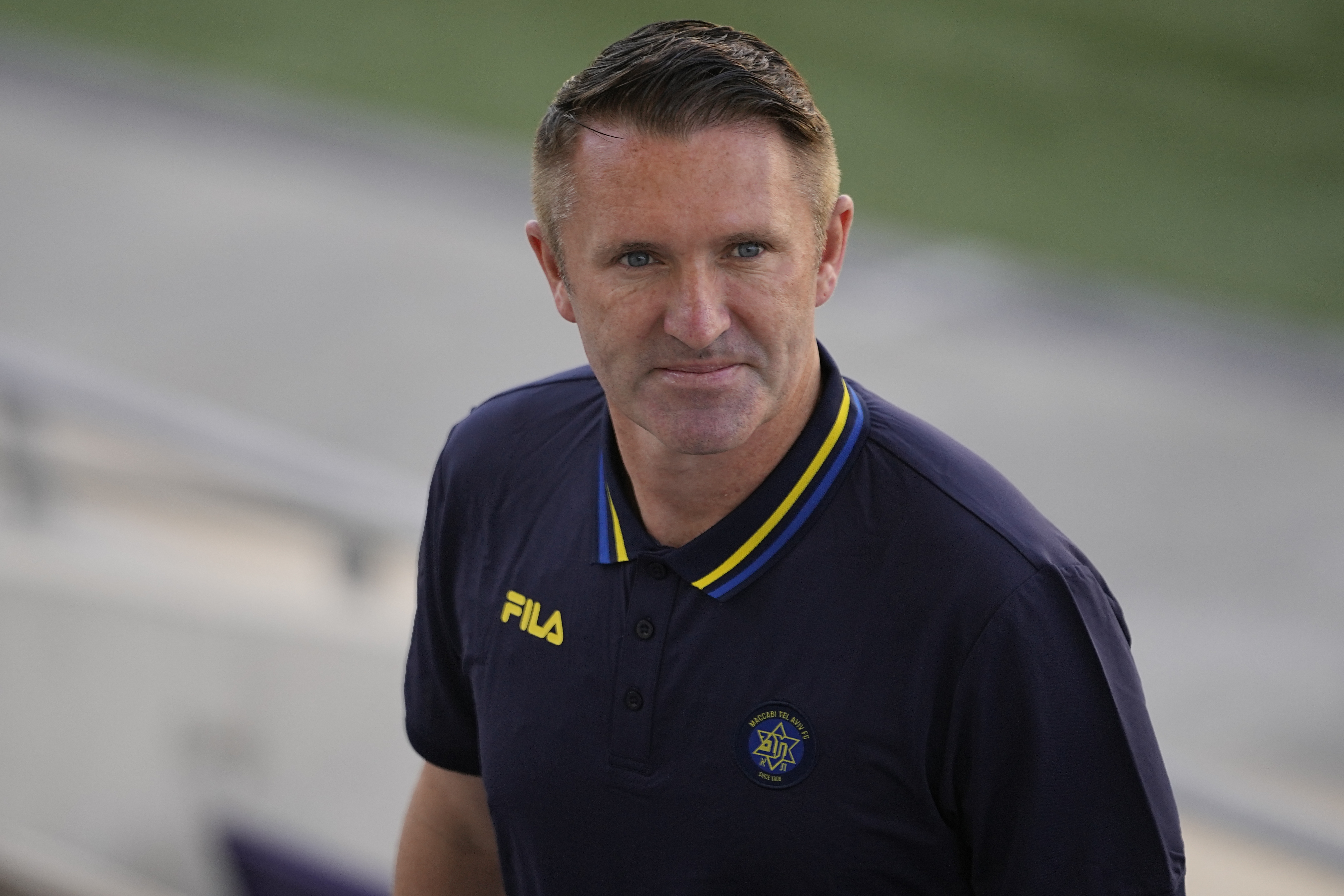 FILE - Former Ireland soccer great Robbie Keane poses for photographers in Tel Aviv, Israel, June 27, 2023.