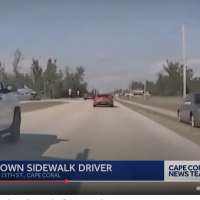 Have You Seen This? Florida driver filmed traveling on sidewalk against traffic