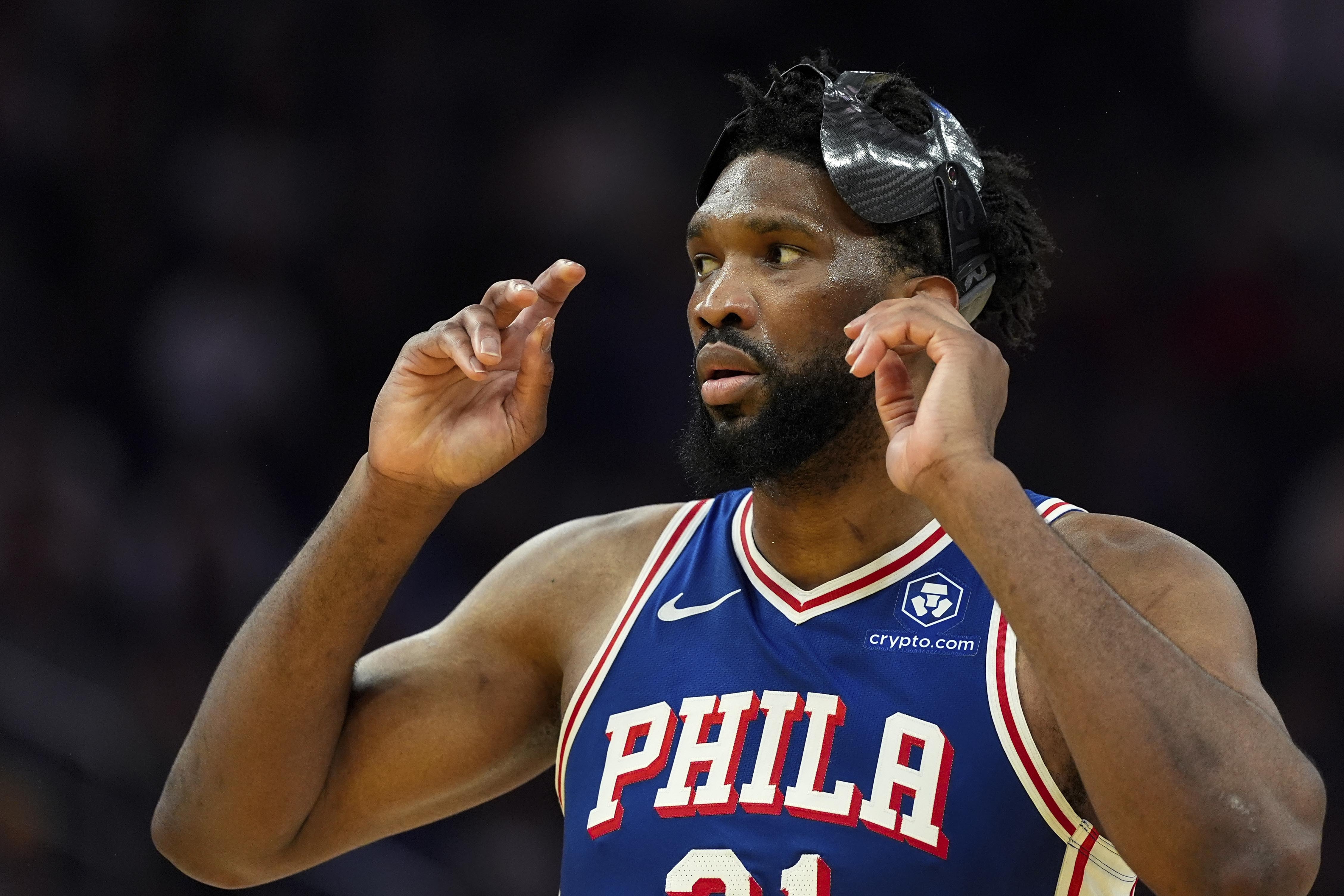 Sixers center Joel Embiid sidelined for game against the Suns due to left foot sprain