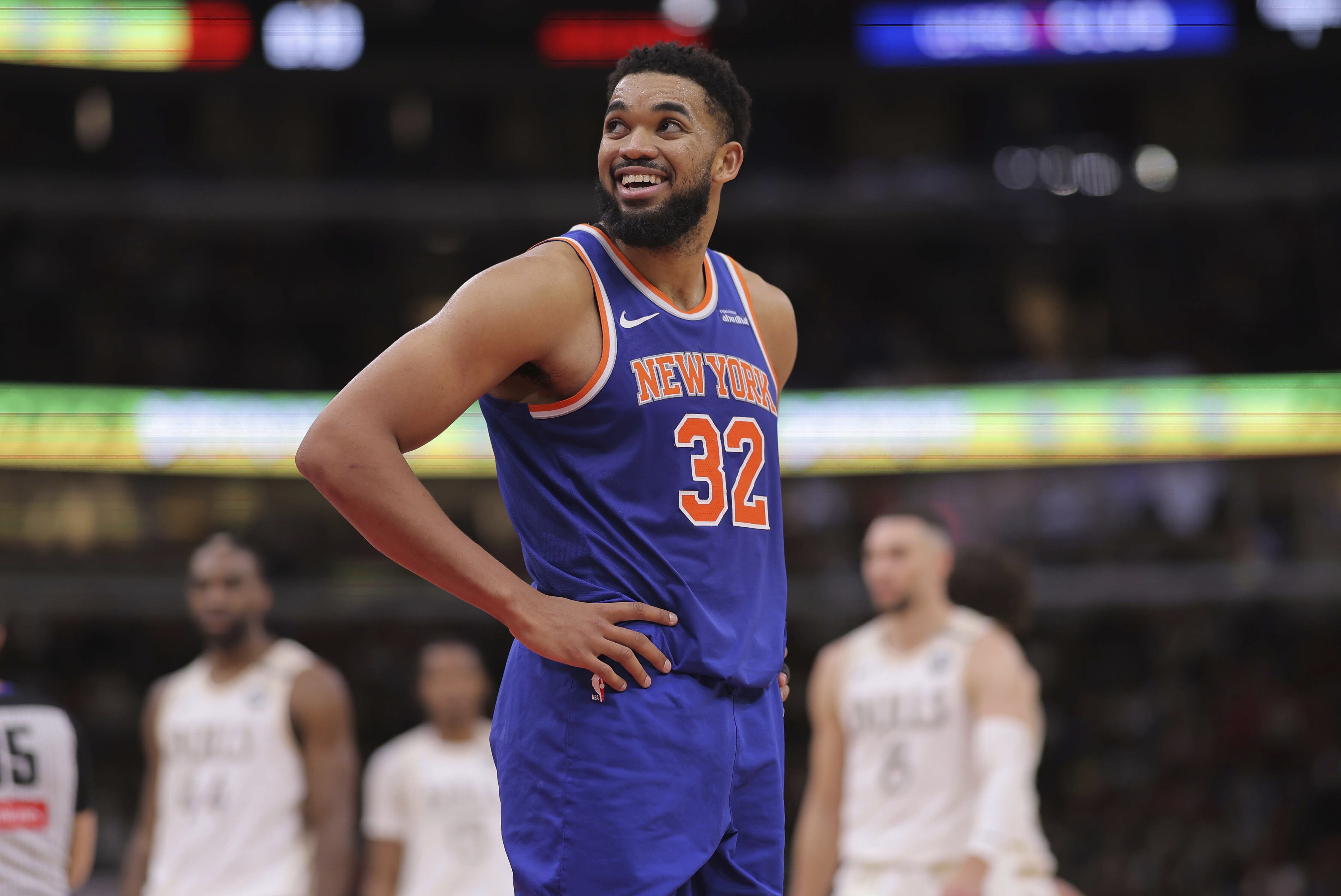 Knicks without NBA rebounding leader Towns because of sore knee against injury-depleted Magic