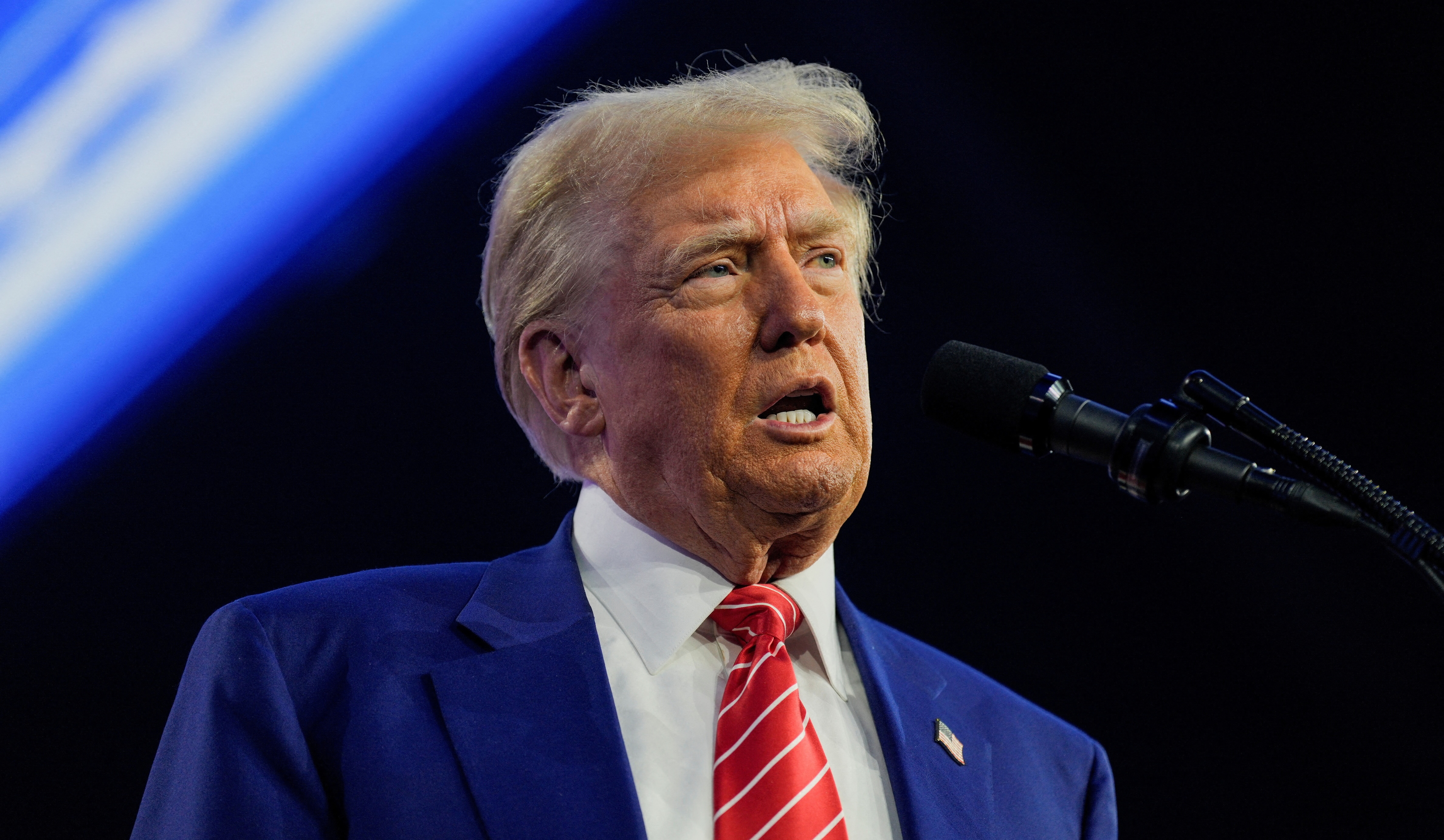 President-elect Donald Trump speaks in Phoenix, Ariz., Dec. 22, 2024. A U.S. judge temporarily blocked Special Counsel Jack Smith from releasing a report on his investigations into Trump.