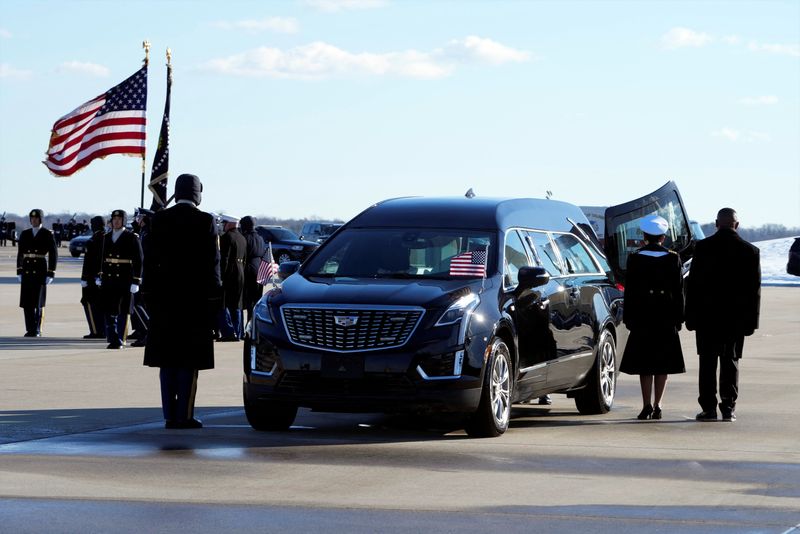 Former US President Jimmy Carter's body arrives in Washington for honors