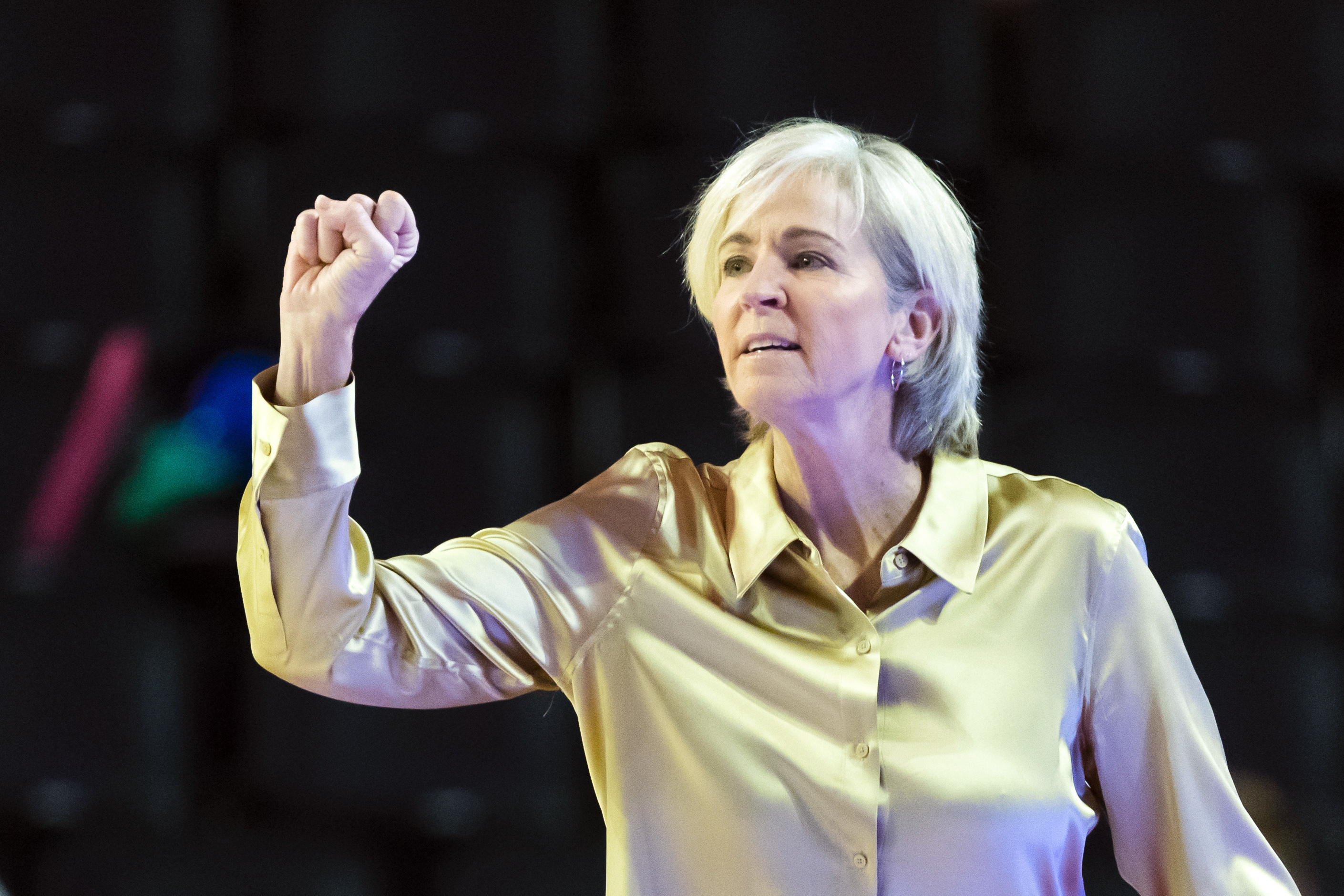 FILE - Georgia Tech coach Nell Fortner gestures during an NCAA women's basketball game against Georgia on Nov. 17, 2019, in Athens, Ga. 