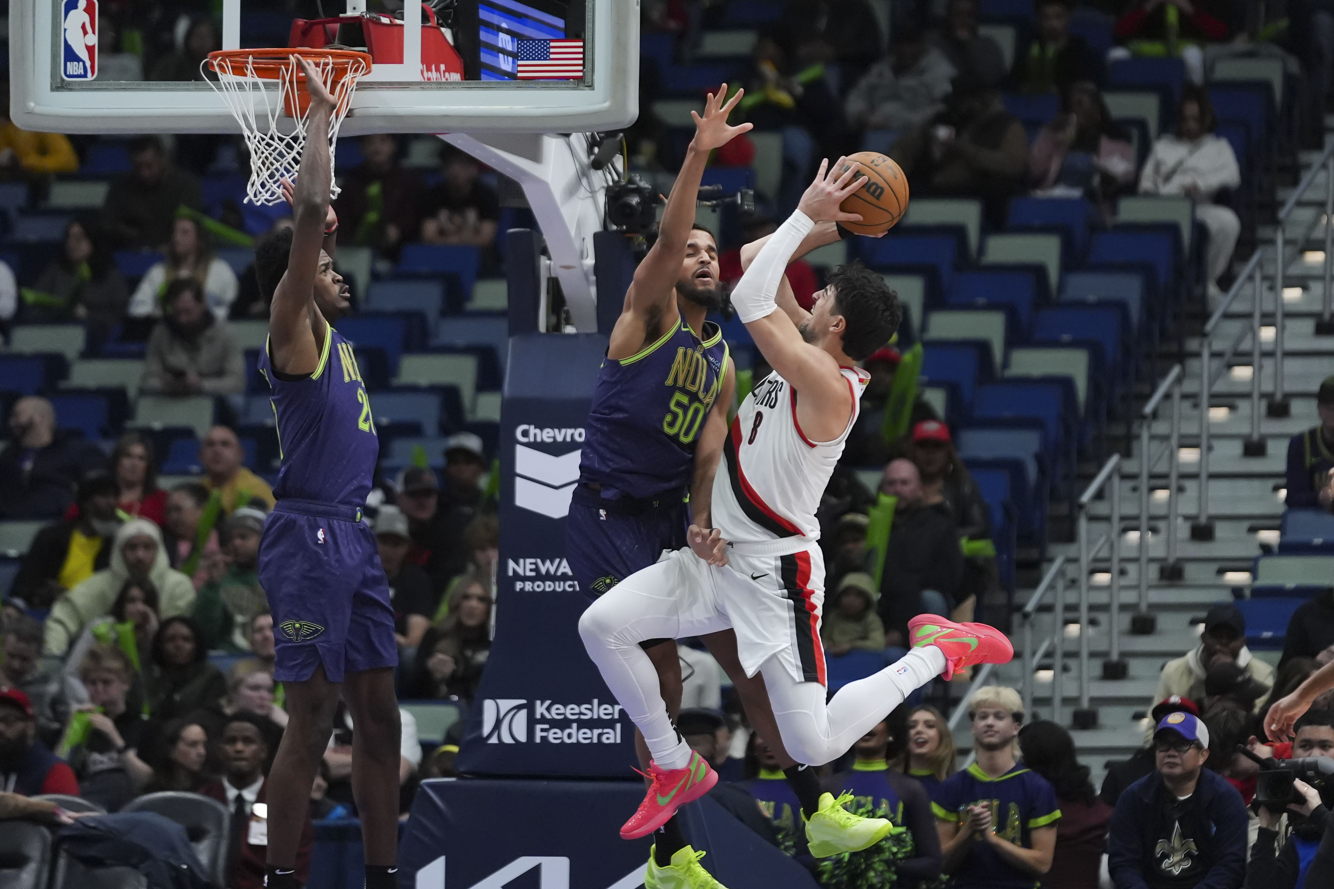 Deni Avdija scores 26 as the Trail Blazers down the Pelicans 119-100