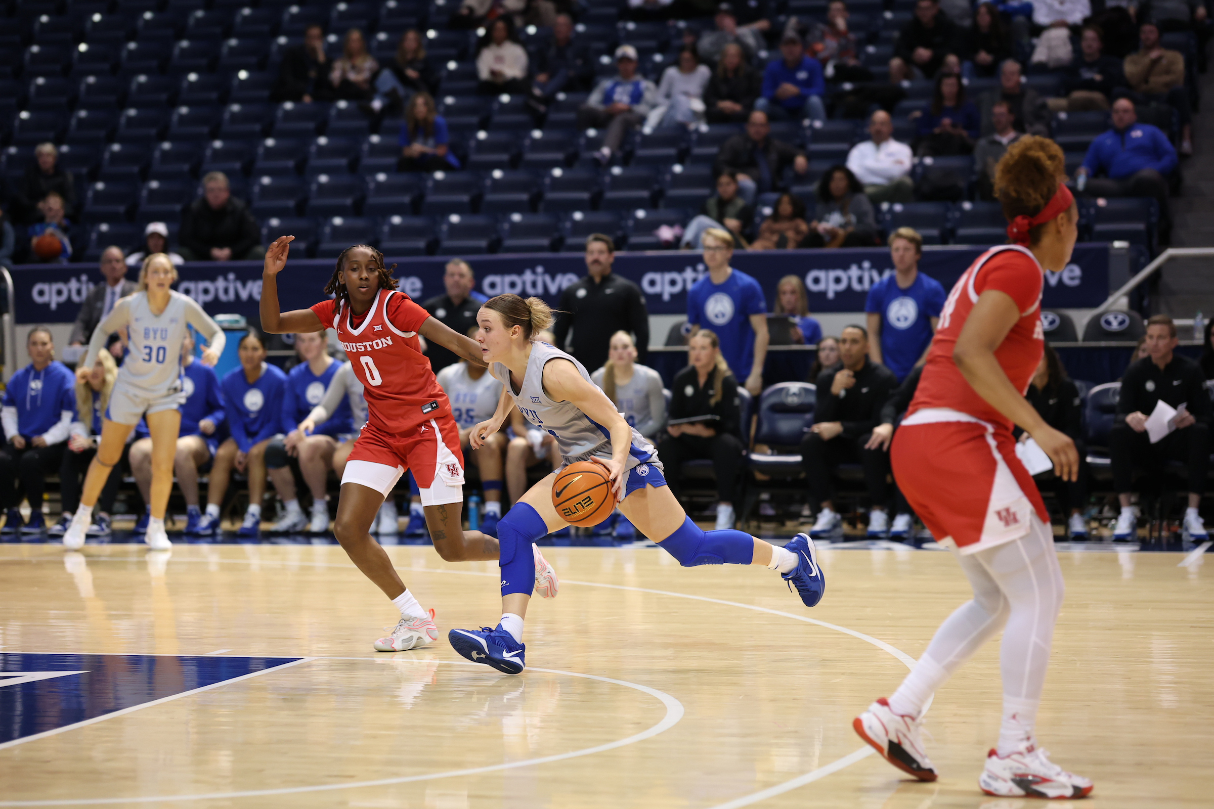 BYU women give back turnovers to pull past Houston for 1st Big 12 win