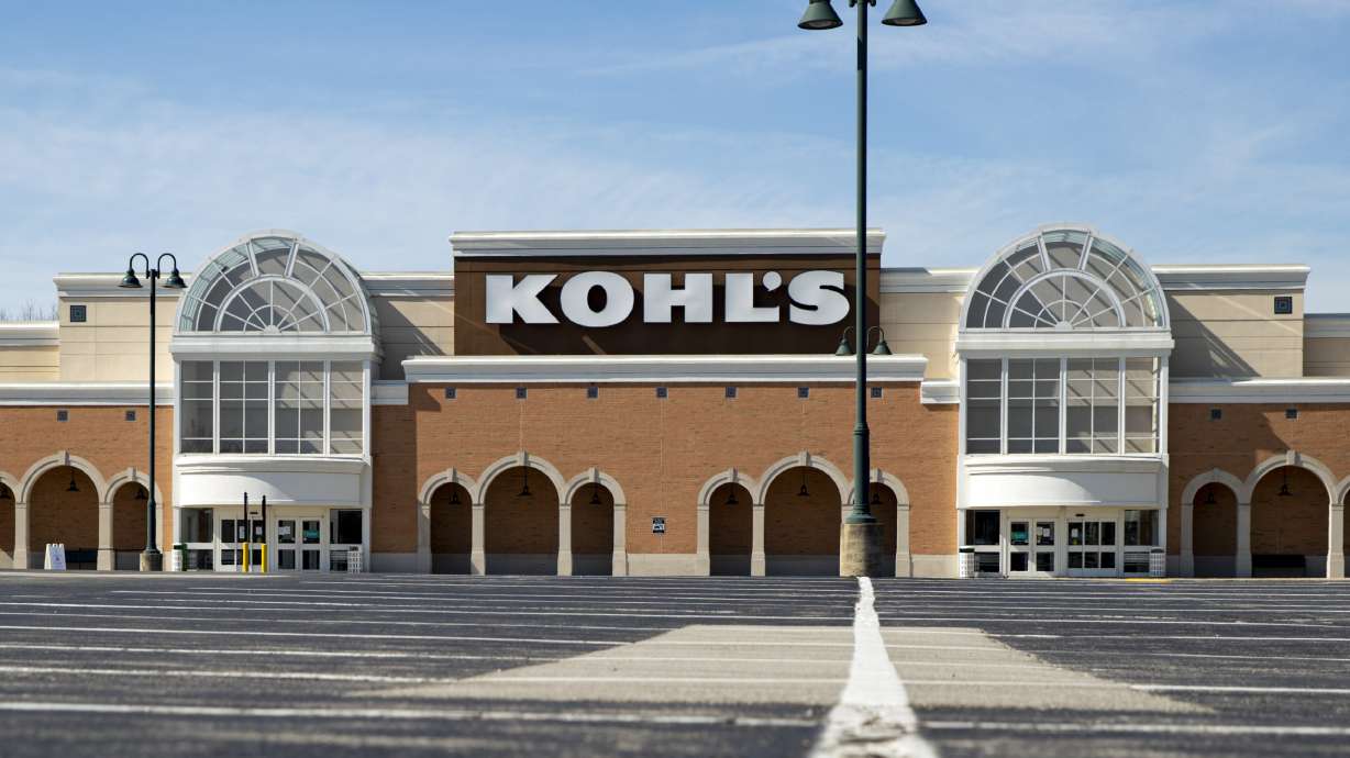 A Kohl's store is shown in Indianapolis. The company announced it would close 27 "underperforming" stores by April, including one each in Colorado, Idaho, and Utah, with the bulk of them closing in California.