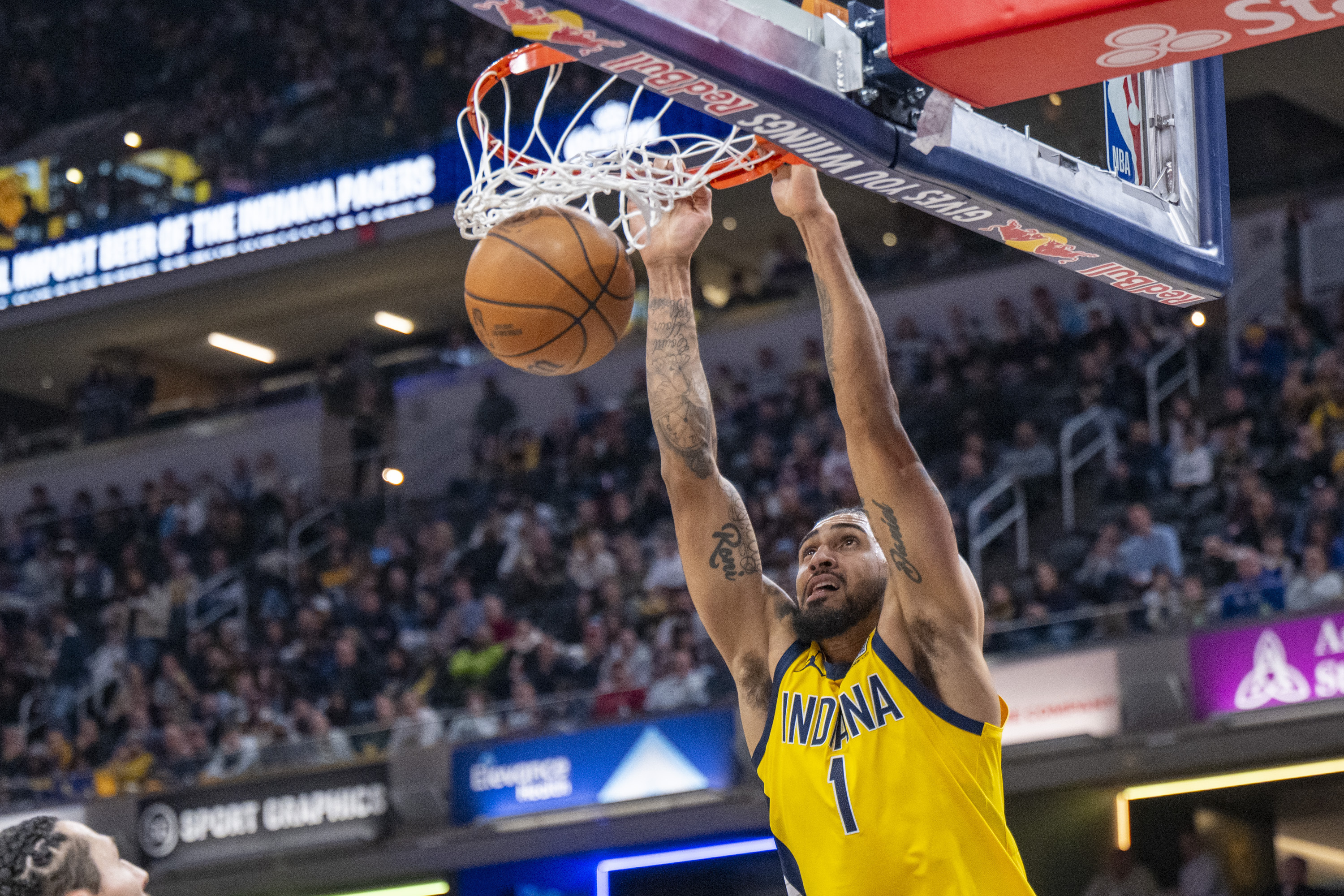 Tyrese Haliburton and Pascal Siakam each score 25 to send Pacers past short-handed Warriors 108-96