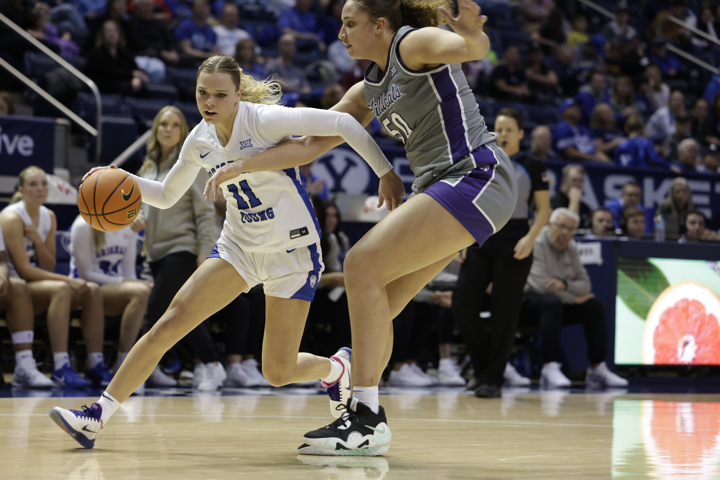 No. 12 Kansas State women drop BYU to 1-4 in Big 12 with 92-65 loss