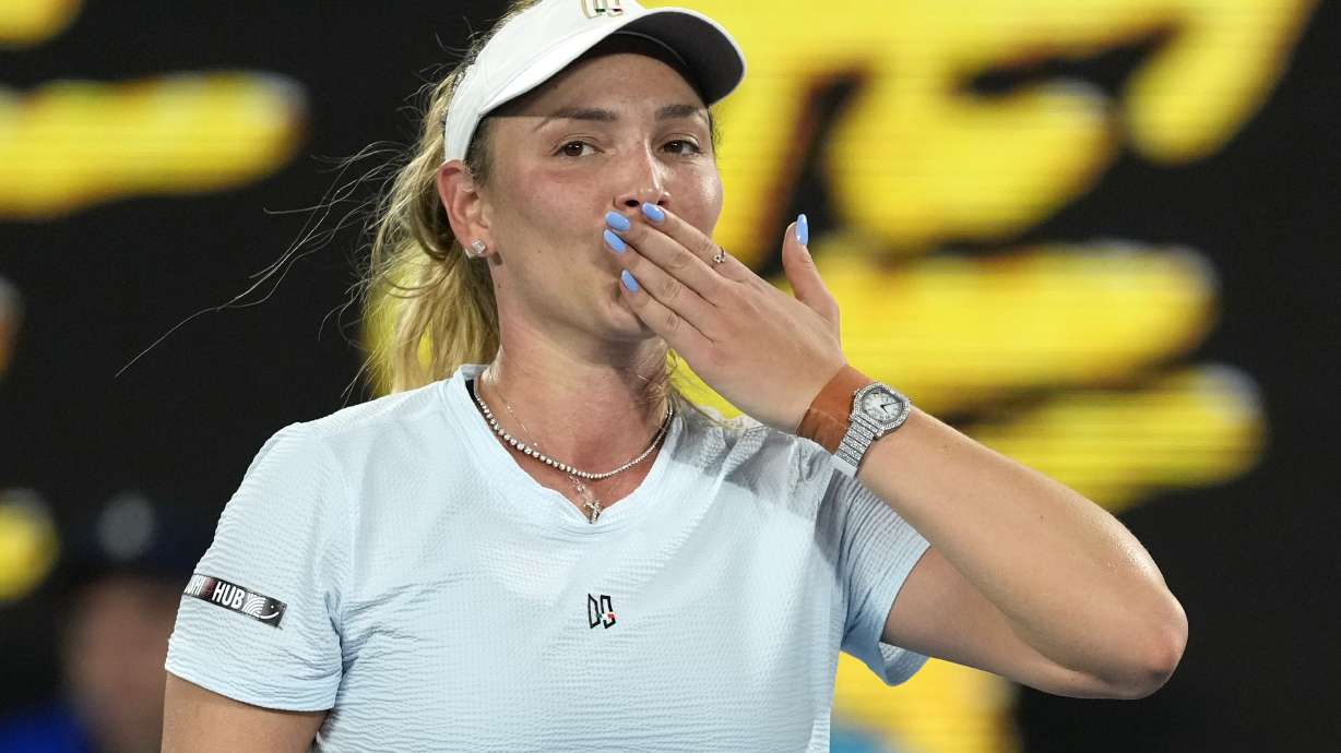 Croatian tennis player Donna Vekic sends a message of love to LA because of the wildfires | KSL.com