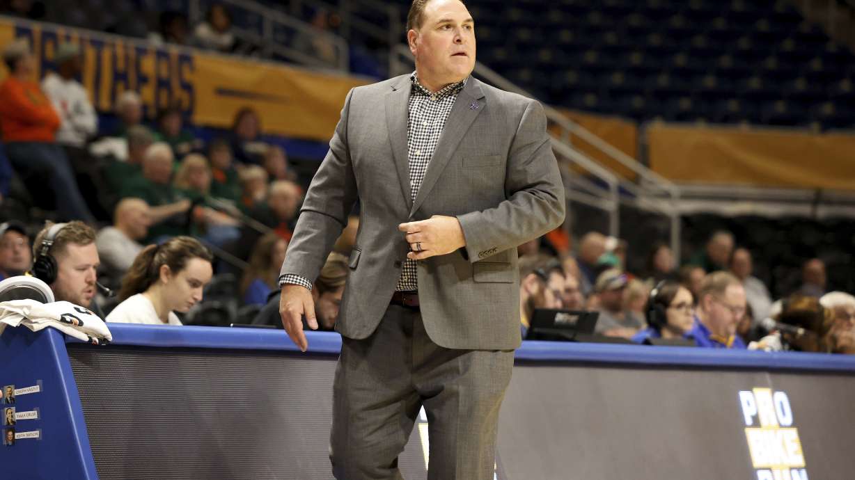 FILE - Pittsburgh's head coach Tory Verdi is seen on the sidelines against Miami during an NCAA basketball game on Sunday, Dec. 15, 2024, in Pittsburgh.