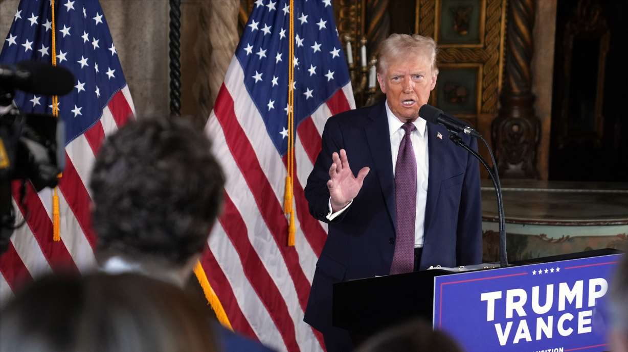 President-elect Donald Trump speaks during a news conference at Mar-a-Lago, Jan. 7 in Palm Beach, Fla.
Executive orders can lead to major policies change every four to eight years.