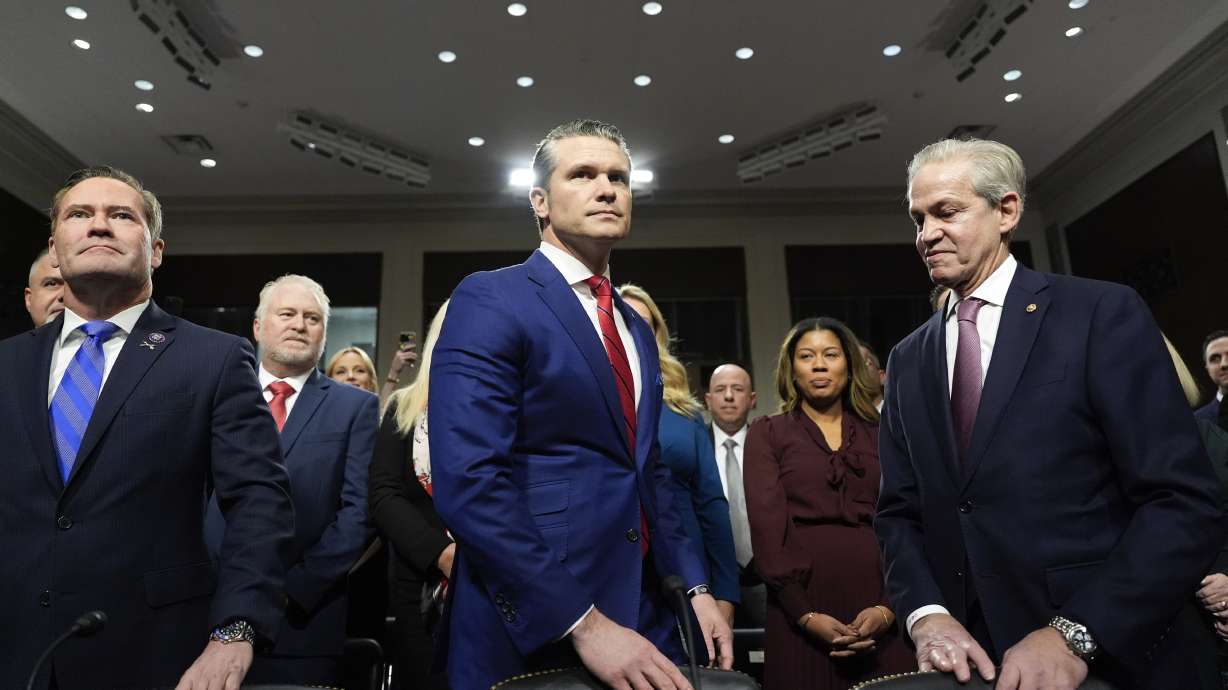 In fiery hearing, Trump's nominee Hegseth clashes over future of Pentagon | KSL.com