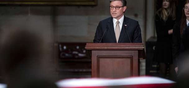 Speaker Johnson orders US Capitol flags raised to full height for Trump's inauguration