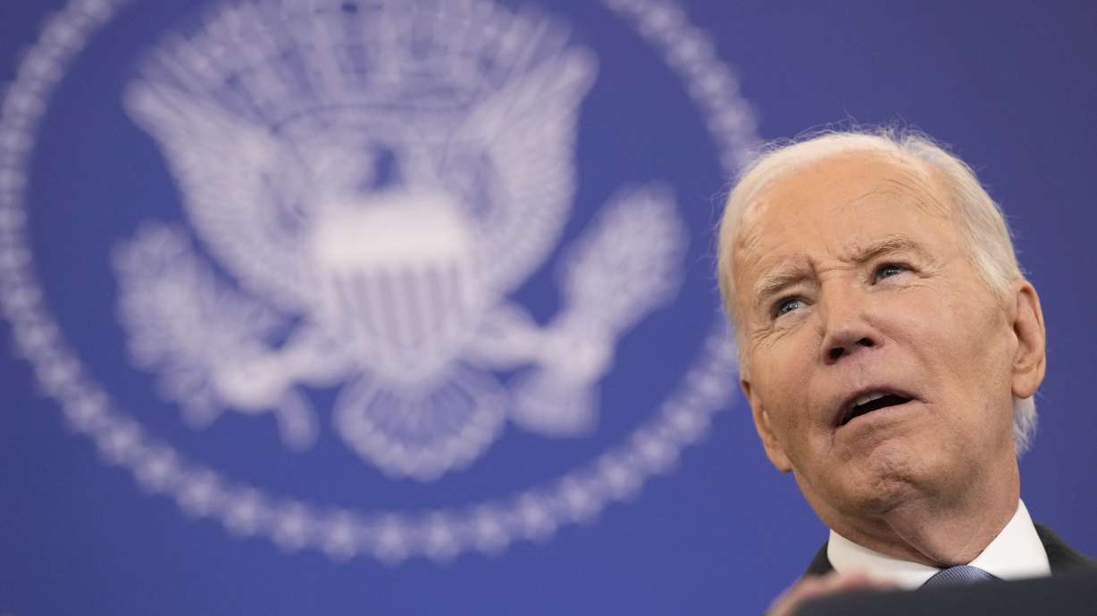 President Joe Biden speaks about foreign policy during a speech at the State Department in Washington, Monday. The Biden administration is expected to lift the U.S. designation of Cuba as a state sponsor of terrorism.