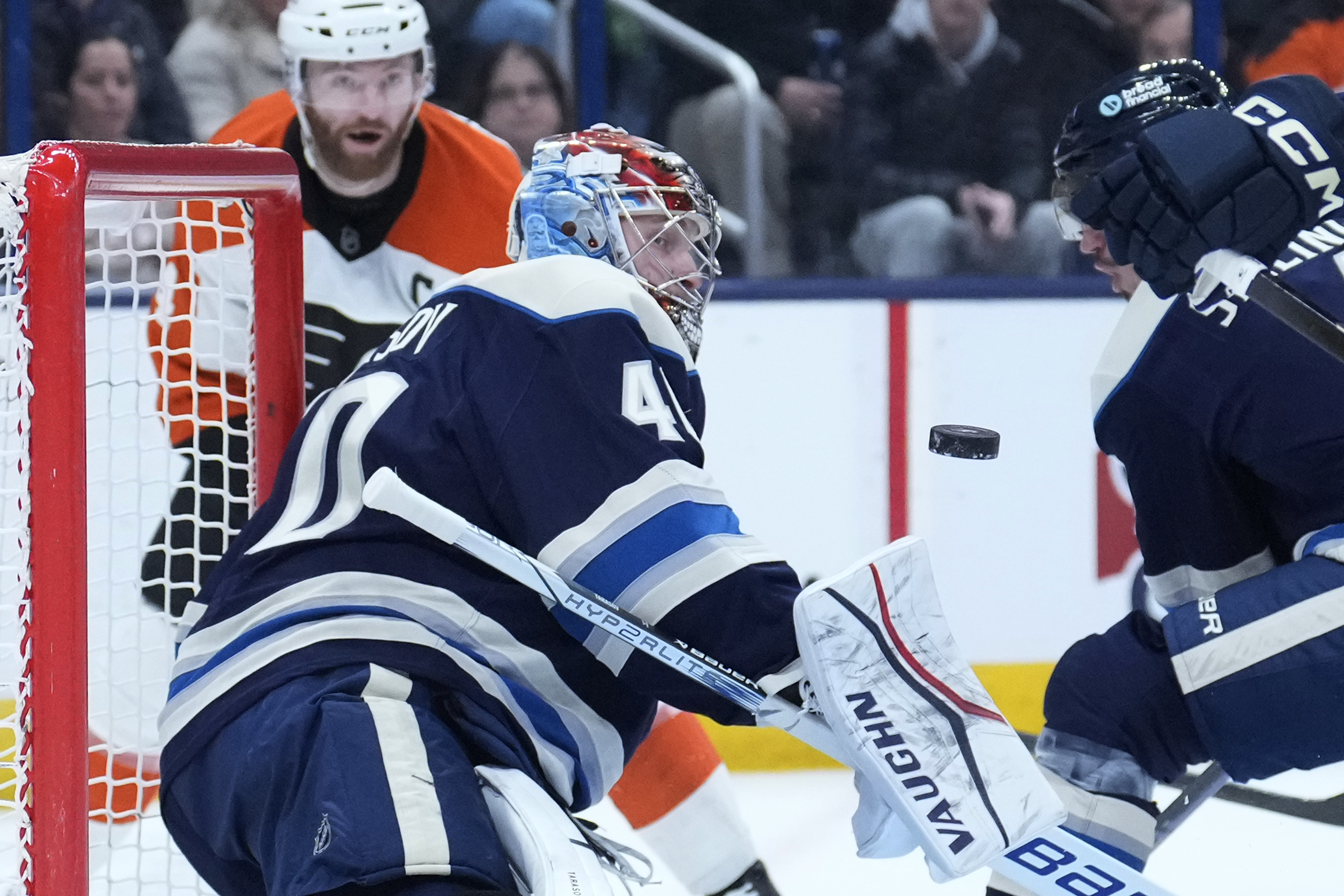 Blue Jackets rally past Flyers 3-2 in shootout for fifth straight win