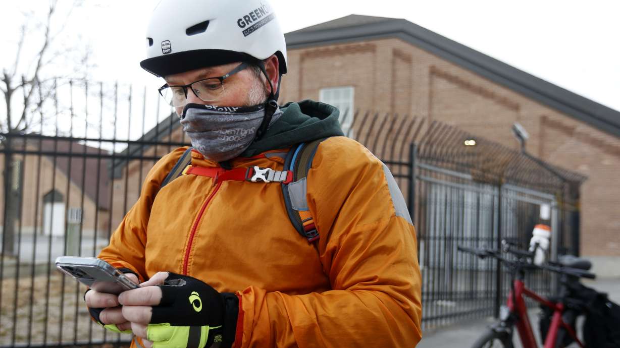 Soren Simonsen participates in the 2021 Point-in-Time count, referencing the number of homeless camps at an unspecified point in time, on Jan. 28, 2021. Volunteers are needed for this year's count to be held on Jan. 30-31 and Feb. 1.