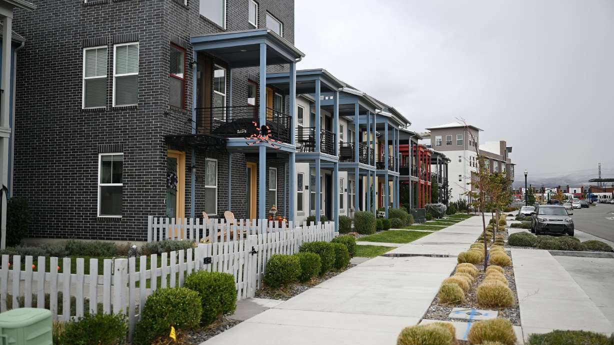 Housing at Daybreak in South Jordan on Oct. 30, 2024. Mortgage rates are once again above 7%.