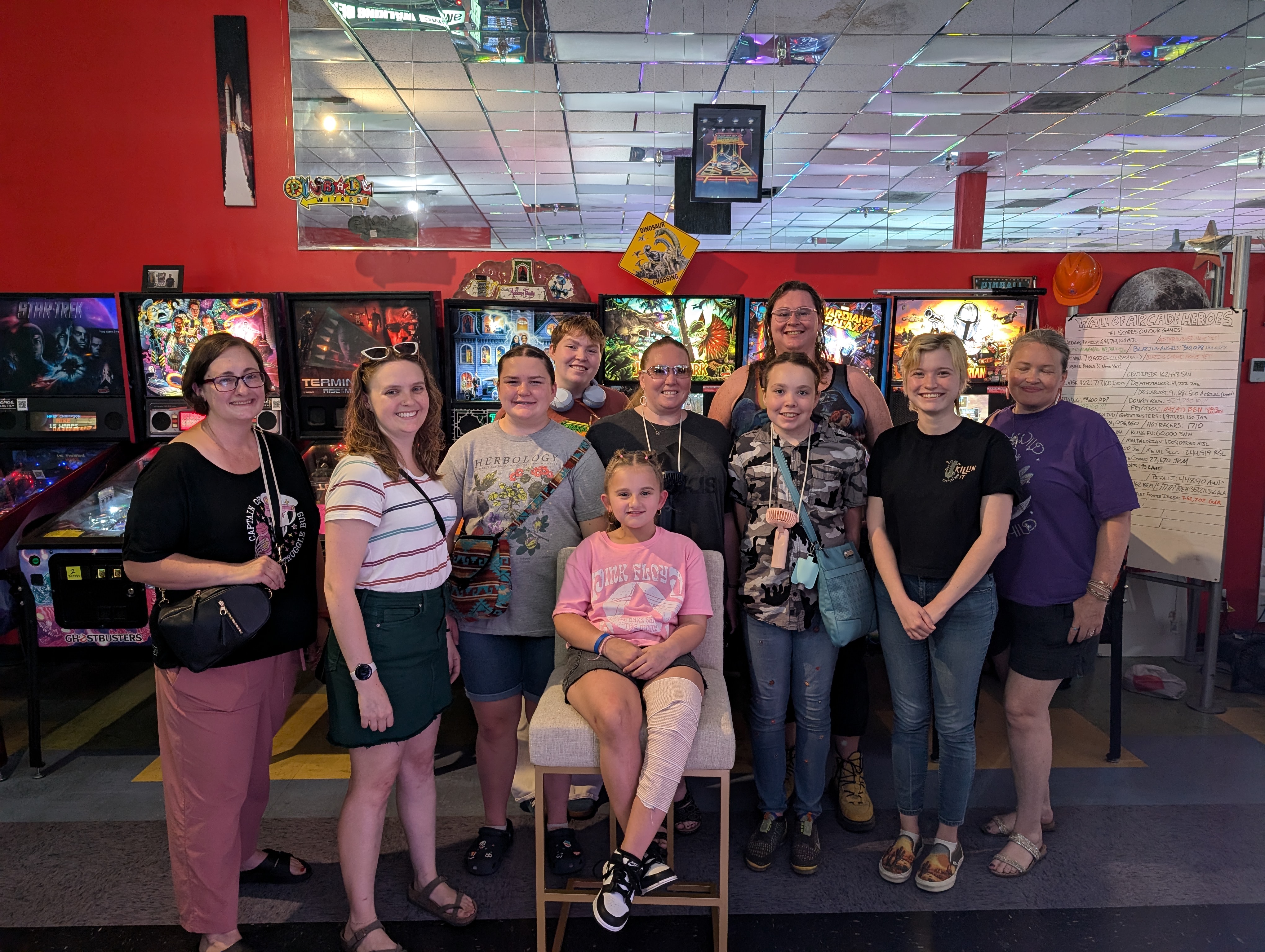 Players at a Women's Pinball tournament at Arcade Galactic in West Valley City, Utah.