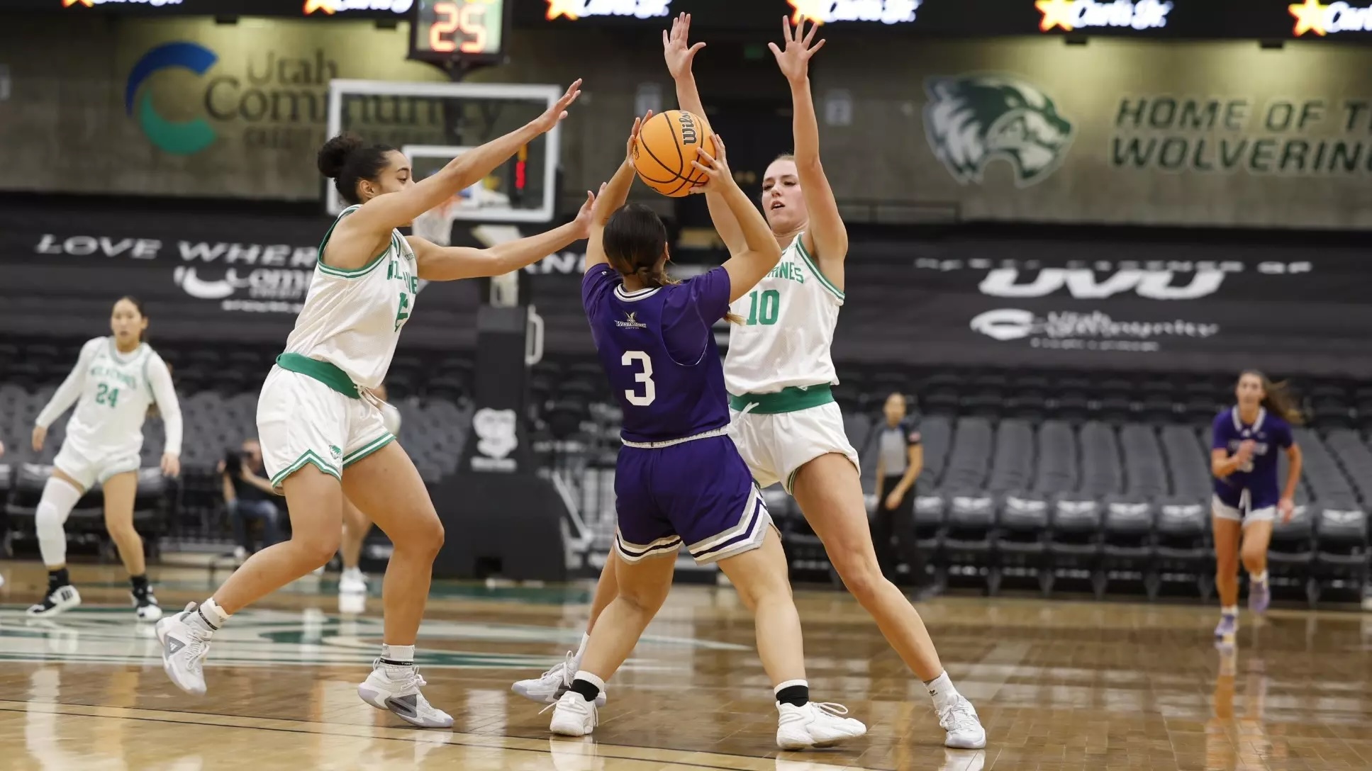 Saige Gibb is a redshirt junior guard with the Utah Valley women's basketball team.