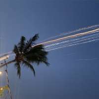 Have You Seen This? Onlookers confused by 'beautiful' flaming debris in the sky