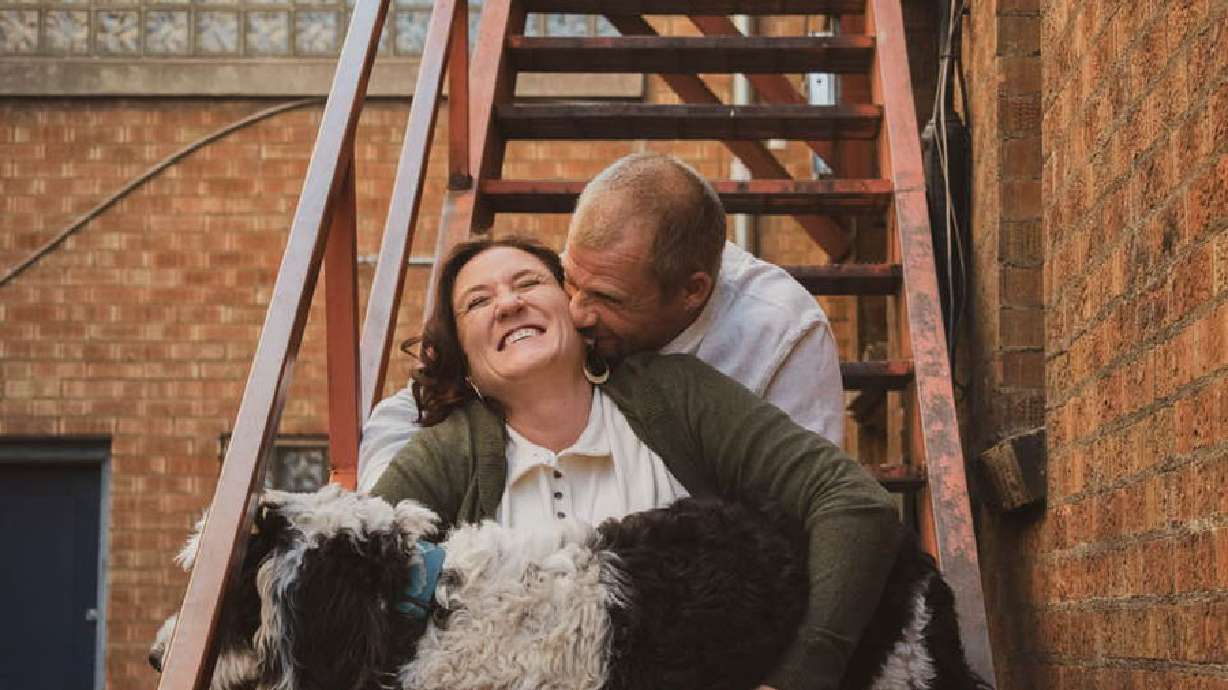 Kris Jaques says her sister and brother-in-law, Trena and Jason Reinhart, pictured here, went on what was supposed to be a fun trip in Arizona, but it turned devastating after the Idaho Falls husband and wife were involved in a fatal crash.