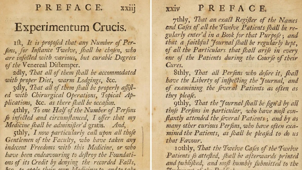 How an 18th century instrument maker may have inspired the first clinical trial of the modern age