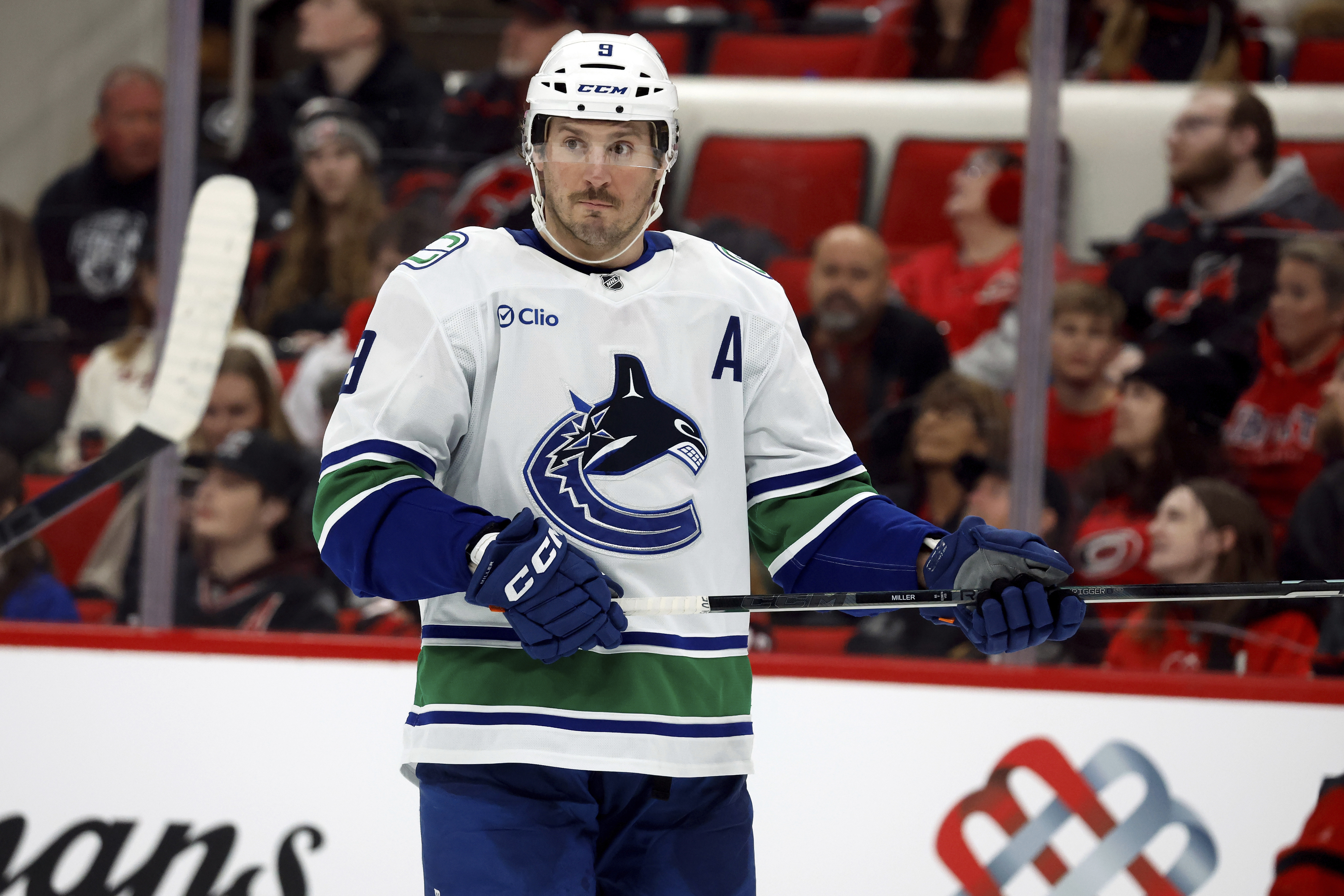 As J.T. Miller trade rumors swirl, Canucks GM says he's open to making a deal if it makes sense