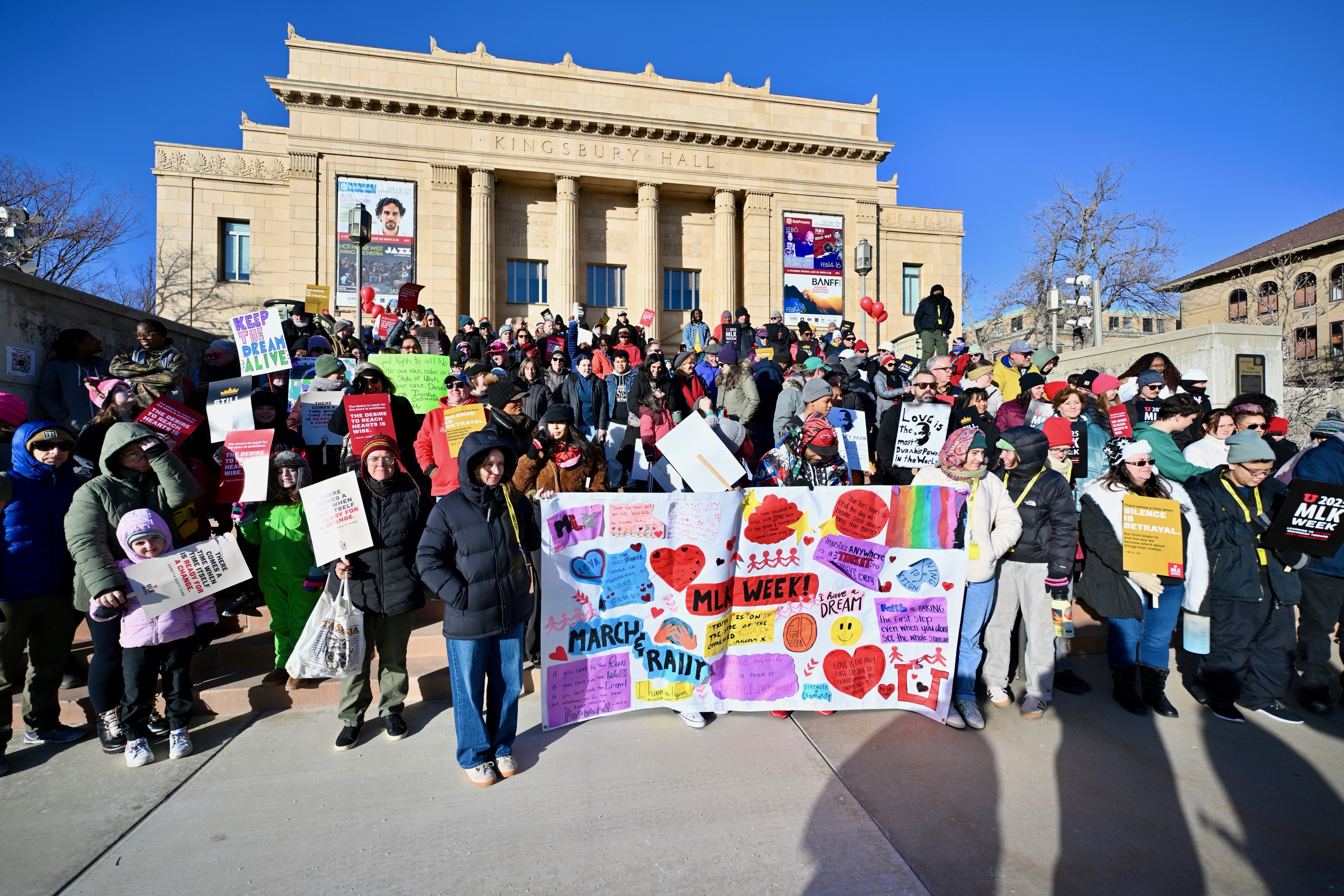 'A long way to go': Utah civil rights advocates rally, march to mark MLK Day