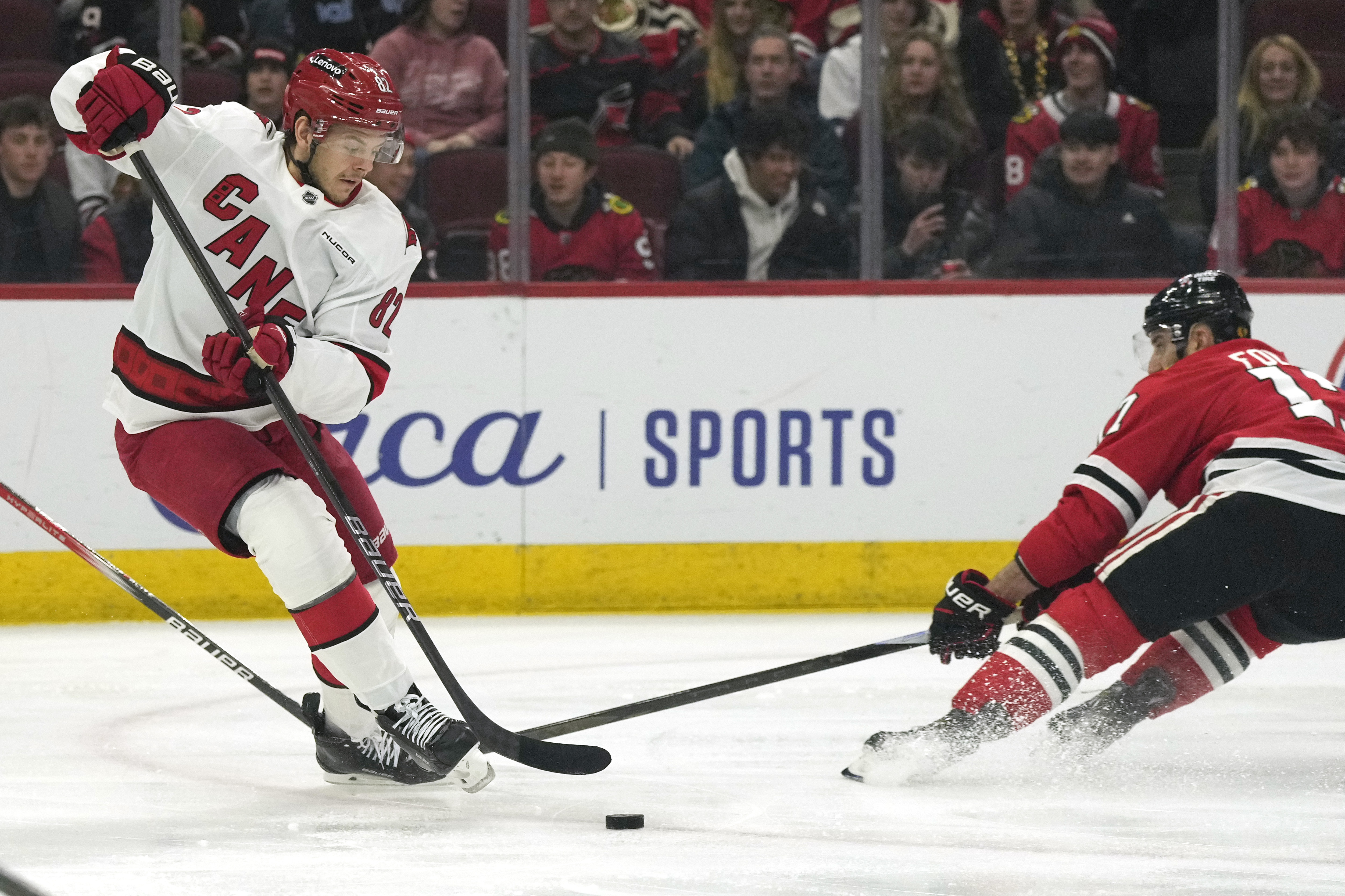 Aho scores in overtime as the Hurricanes beat the Blackhawks 4-3 | KSL.com