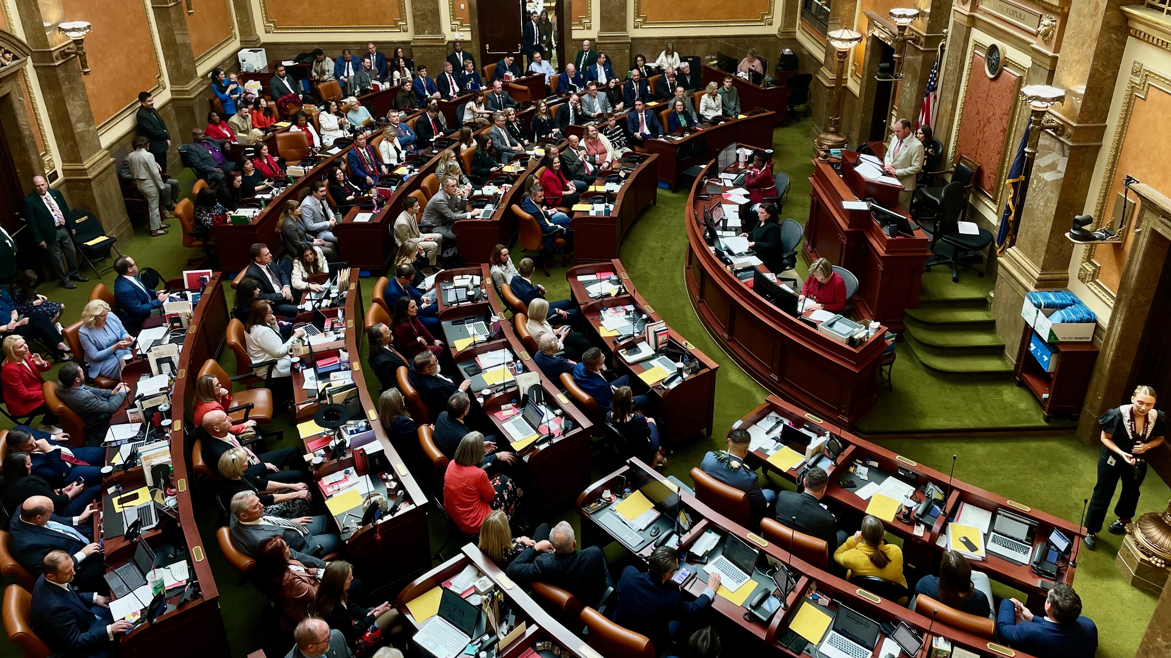 Utah House Speaker Mike Schultz convenes the 2025 general legislative session Tuesday.