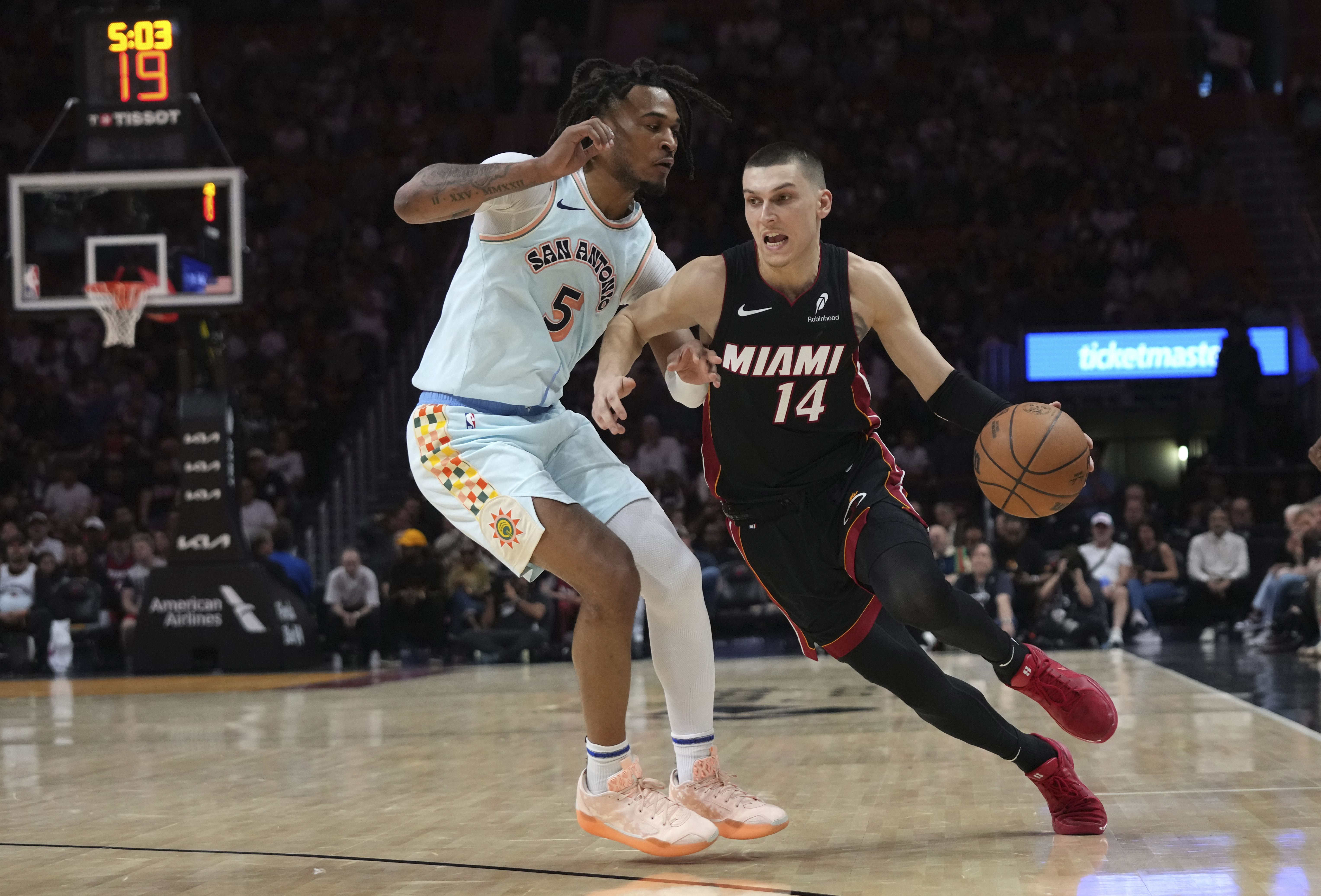 Heat guard Tyler Herro sidelined for game versus Portland due to groin tightness