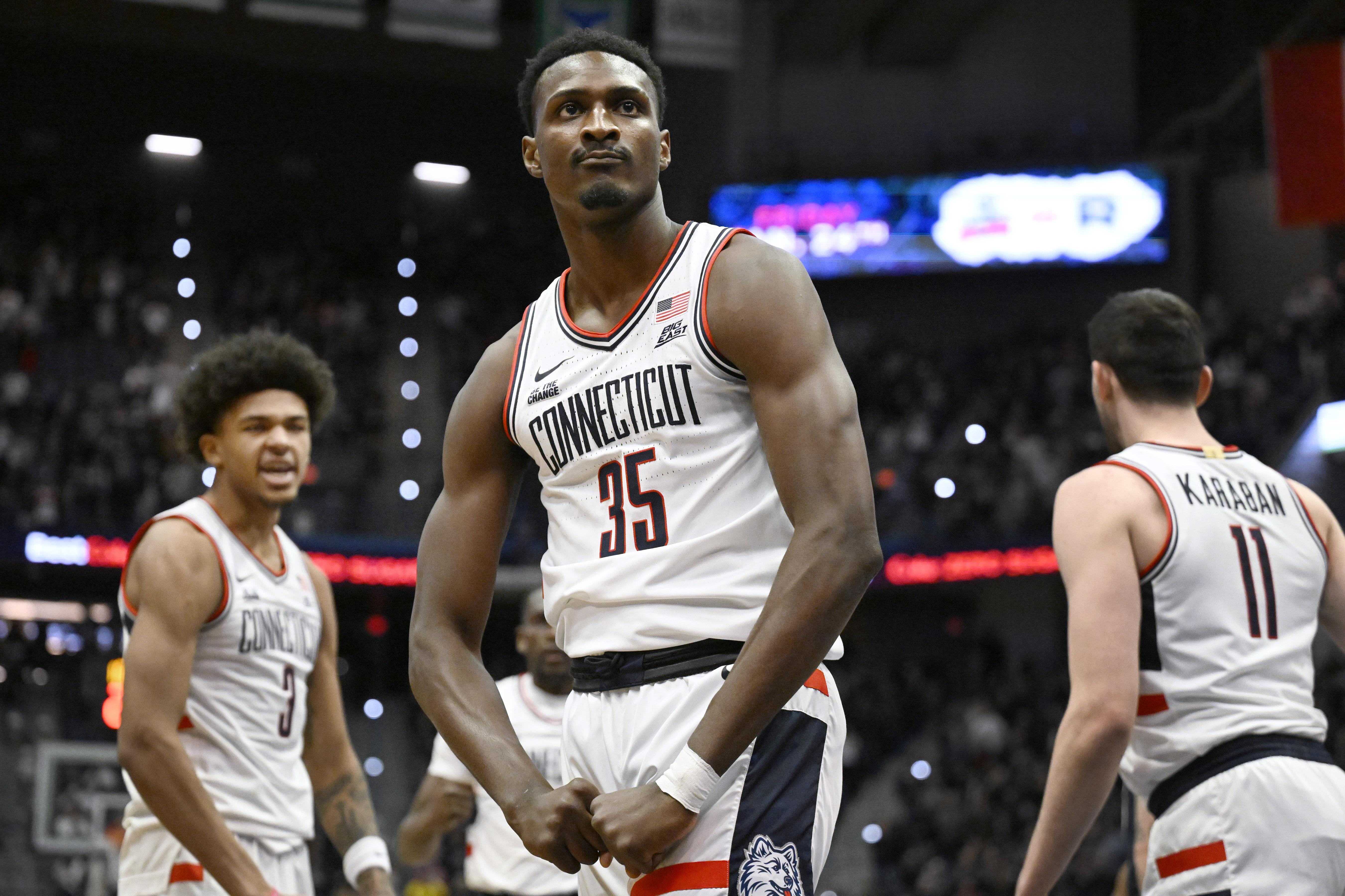 No. 19 UConn holds off Butler 80-78 in overtime to avoid a 2nd consecutive home loss