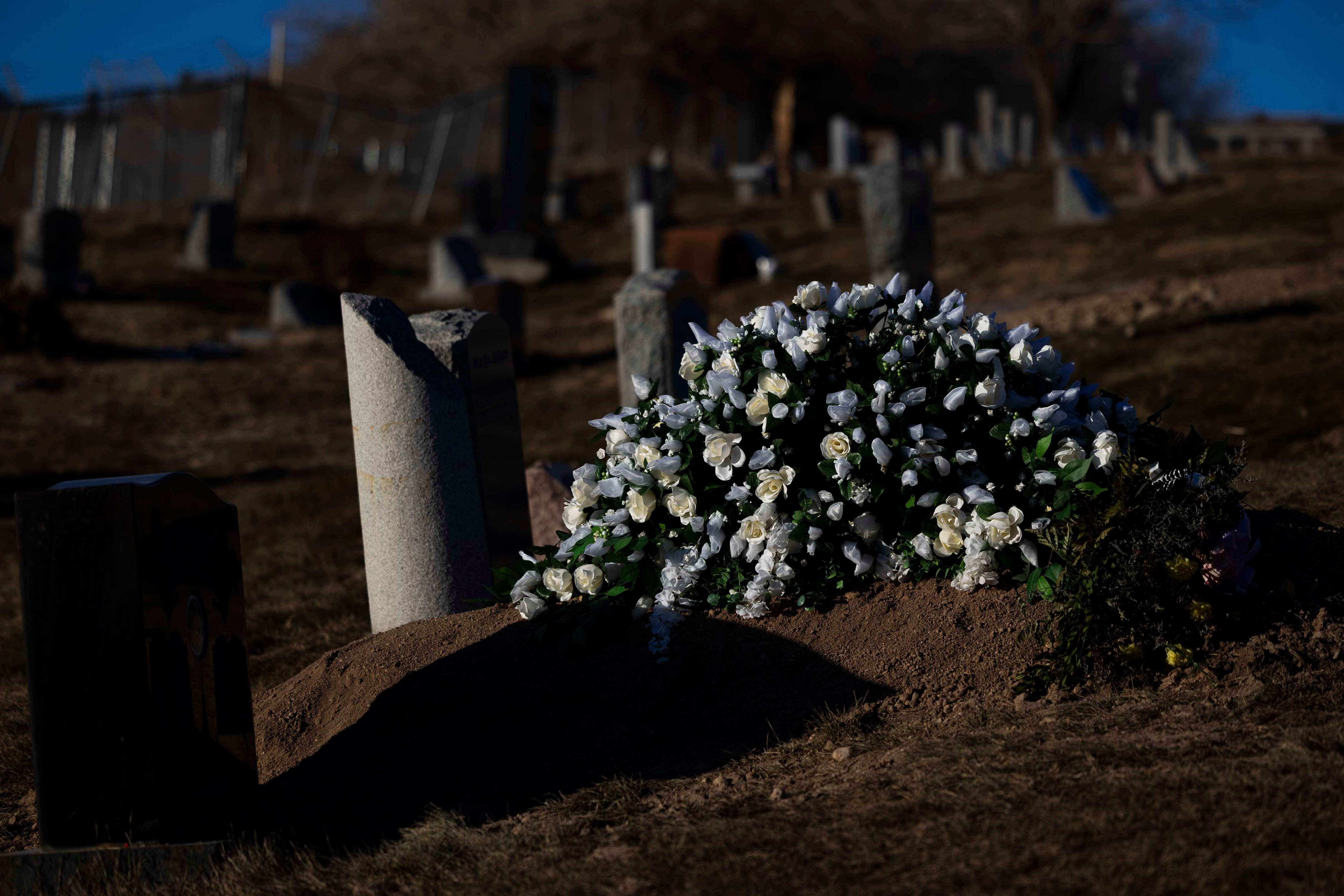 Gravestones in the Salt Lake City Cemetery in Salt Lake City on Wednesday.