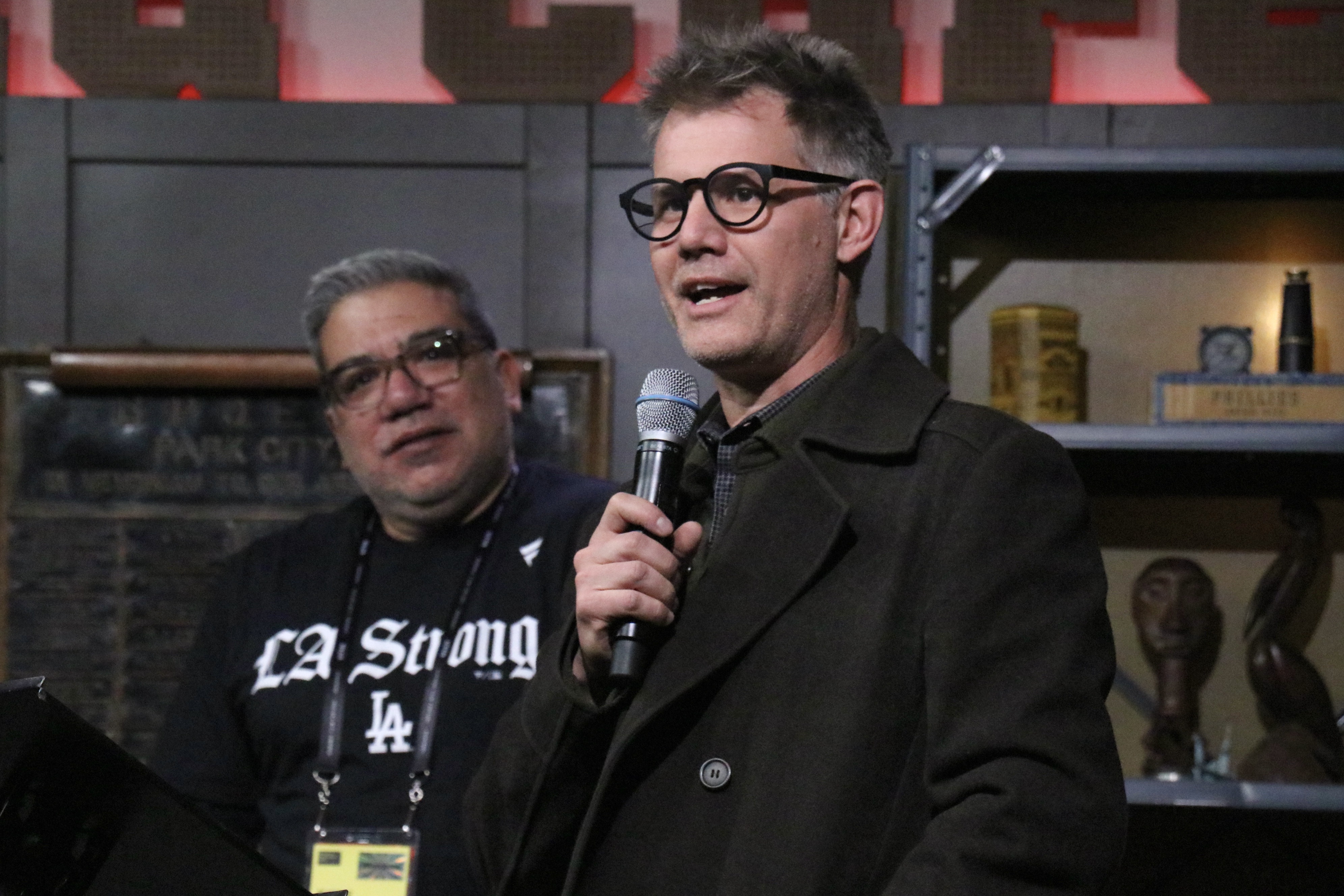 John Nein, Sundance Film Festival senior programmer, speaks at a press reception Wednesday in Park City ahead of the 2025 Sundance Film Festival.