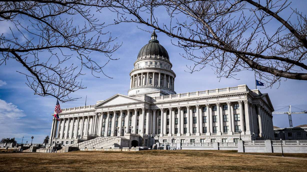 The Capitol in Salt Lake City is pictured Tuesday. Utah House Republican leadership unveiled their solution to perceived weaknesses in the state's vote-by-mail election system: remove the option to "mail in" mail-in ballots for most voters.