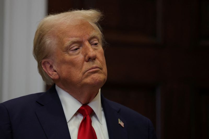 President Donald Trump speaks in the Roosevelt room at White House in Washington, Tuesday. A federal judge in Seattle on Thursday blocked President Donald Trump's administration order on birthright citizenship.