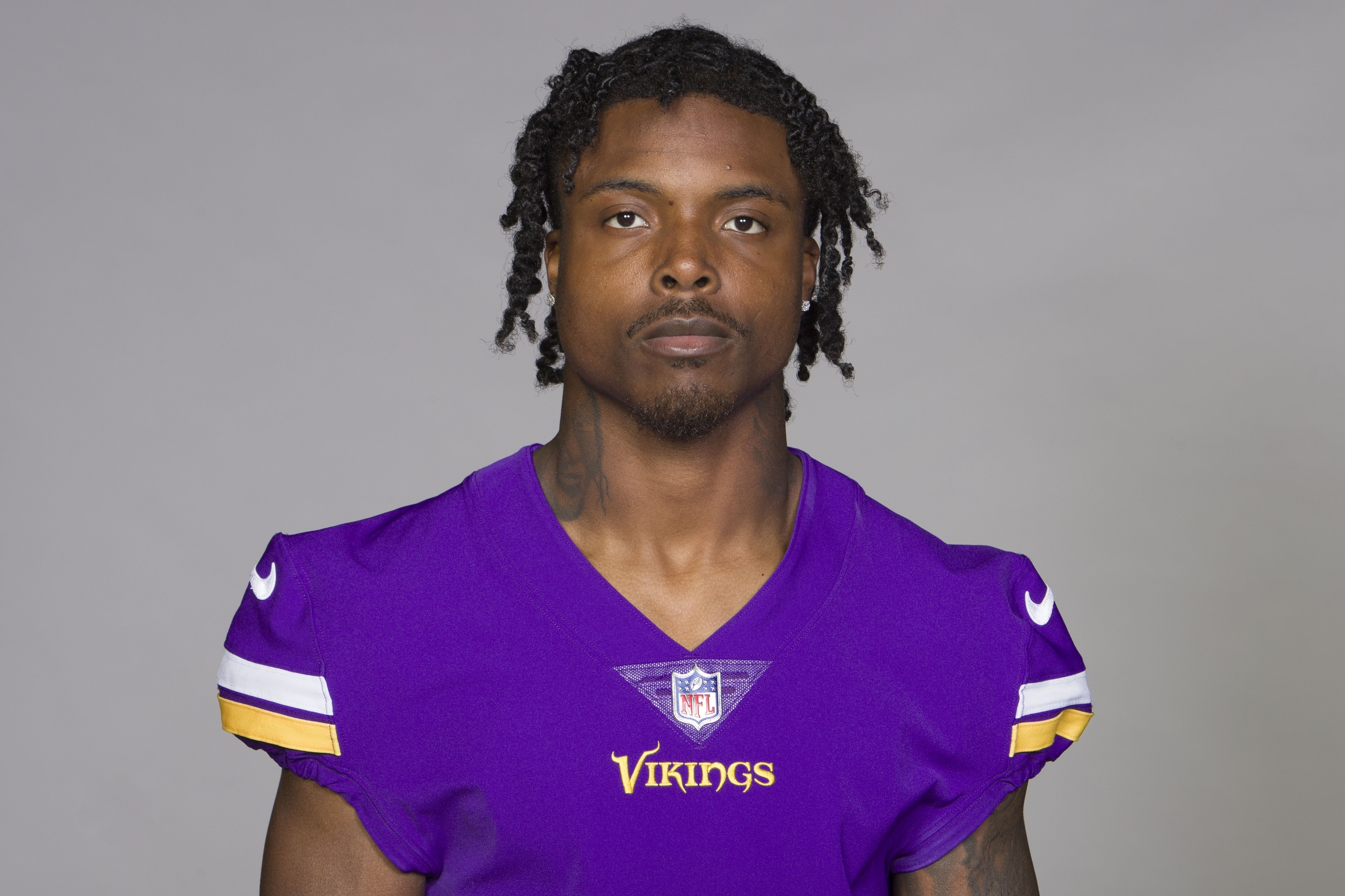 FILE - This is a 2024 photo of Khyree Jackson of the Minnesota Vikings NFL football team. This image reflects the Minnesota Vikings active roster as of Monday, June 3, 2024 when this image was taken.