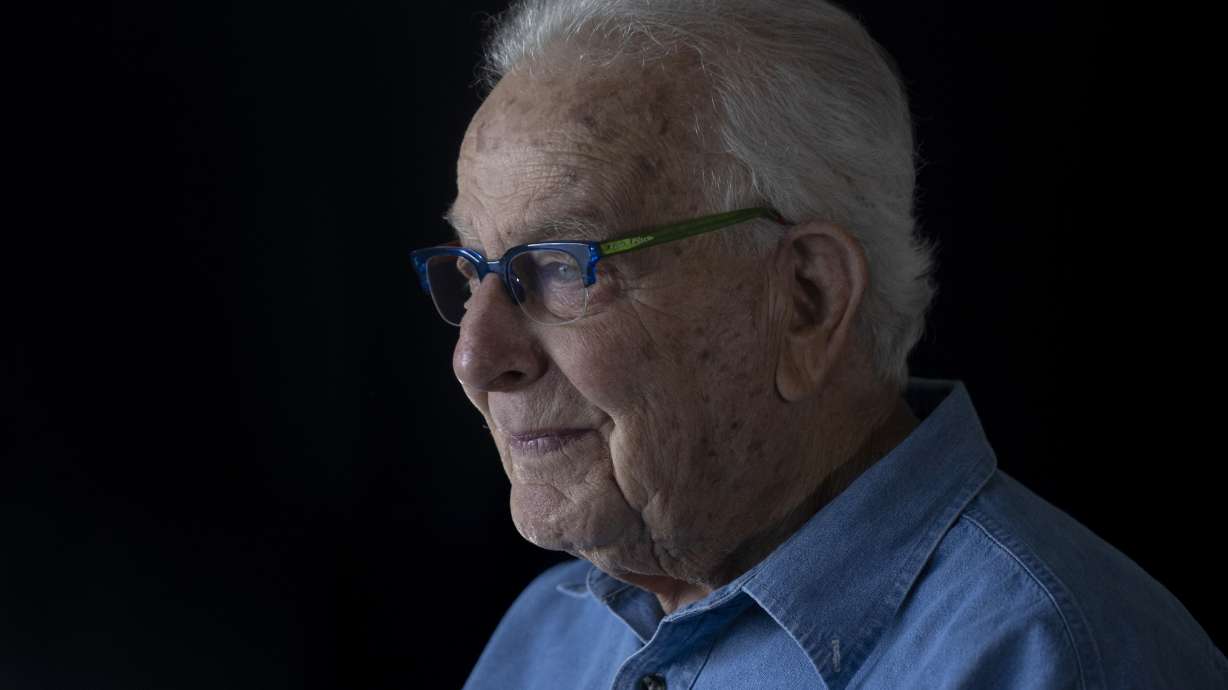 Holocaust survivor Naftali Fürst pauses during an interview at home in Haifa, Israel, Jan. 14.