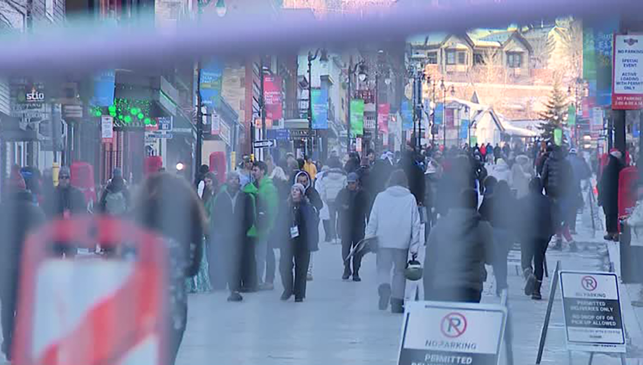 Crowds pack Main Street in Park City on Thursday for the opening day of the 2025 Sundance Film Festival.