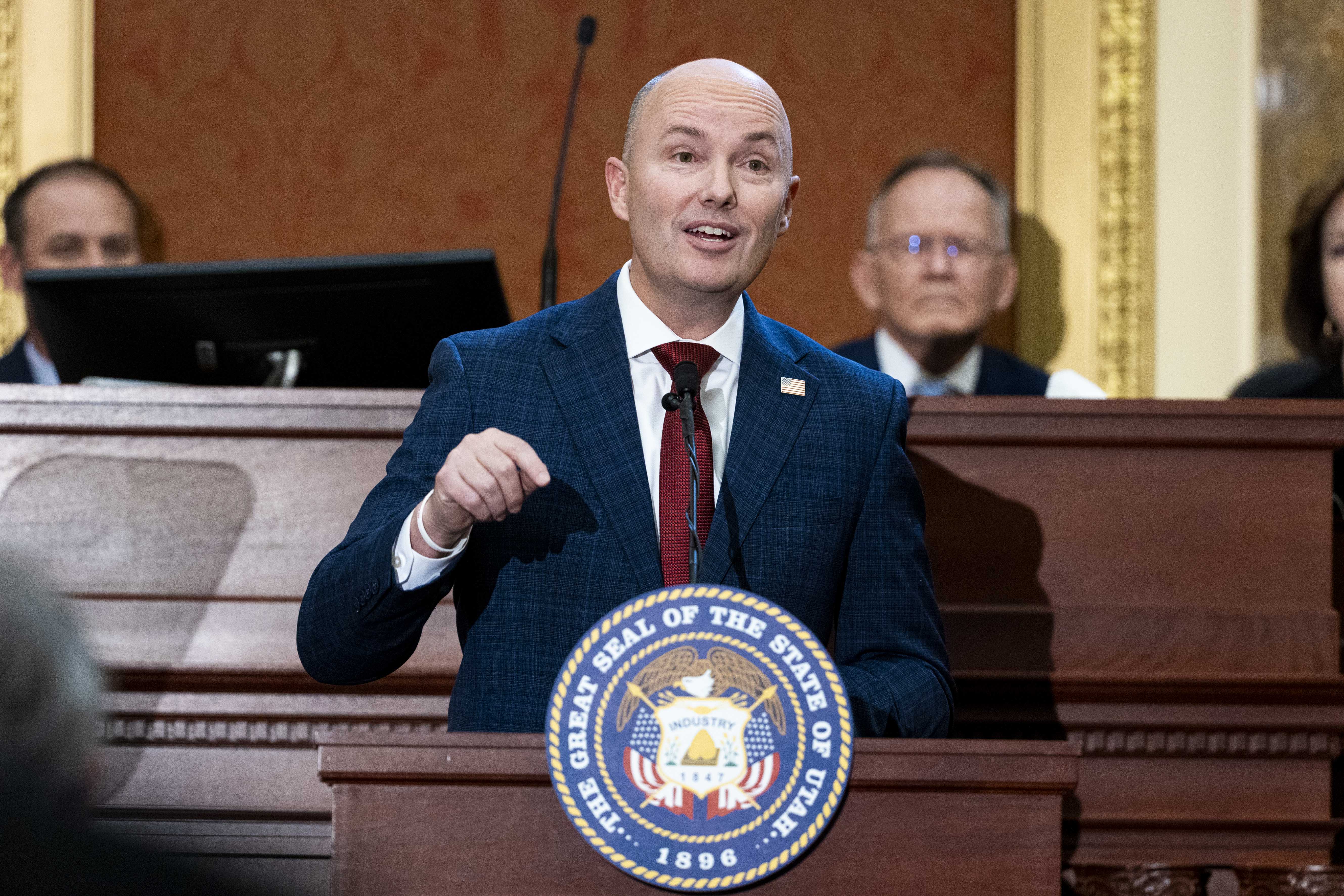 Gov. Spencer Cox delivers his 2025 State of the State address in the House chamber at the Capitol in Salt Lake City on Jan. 23. Cox announced a special Utah Legislature session scheduled for Tuesday.