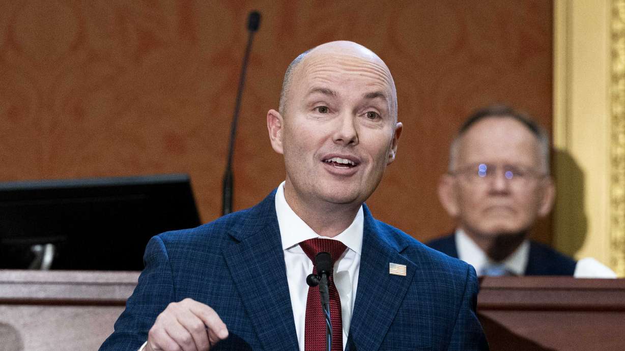 Gov. Spencer Cox delivers his 2025 State of the State address in the House chamber at the Capitol in Salt Lake City on Jan. 23. Cox has announced a special Utah Legislature session scheduled for Tuesday.