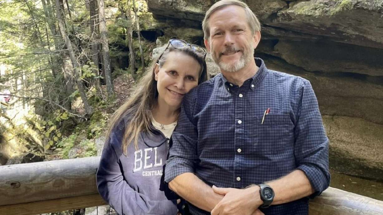 Draper residents Chauntelle and Matt Fjeldsted. Chauntelle was diagnosed with stage one non-smoking lung cancer.