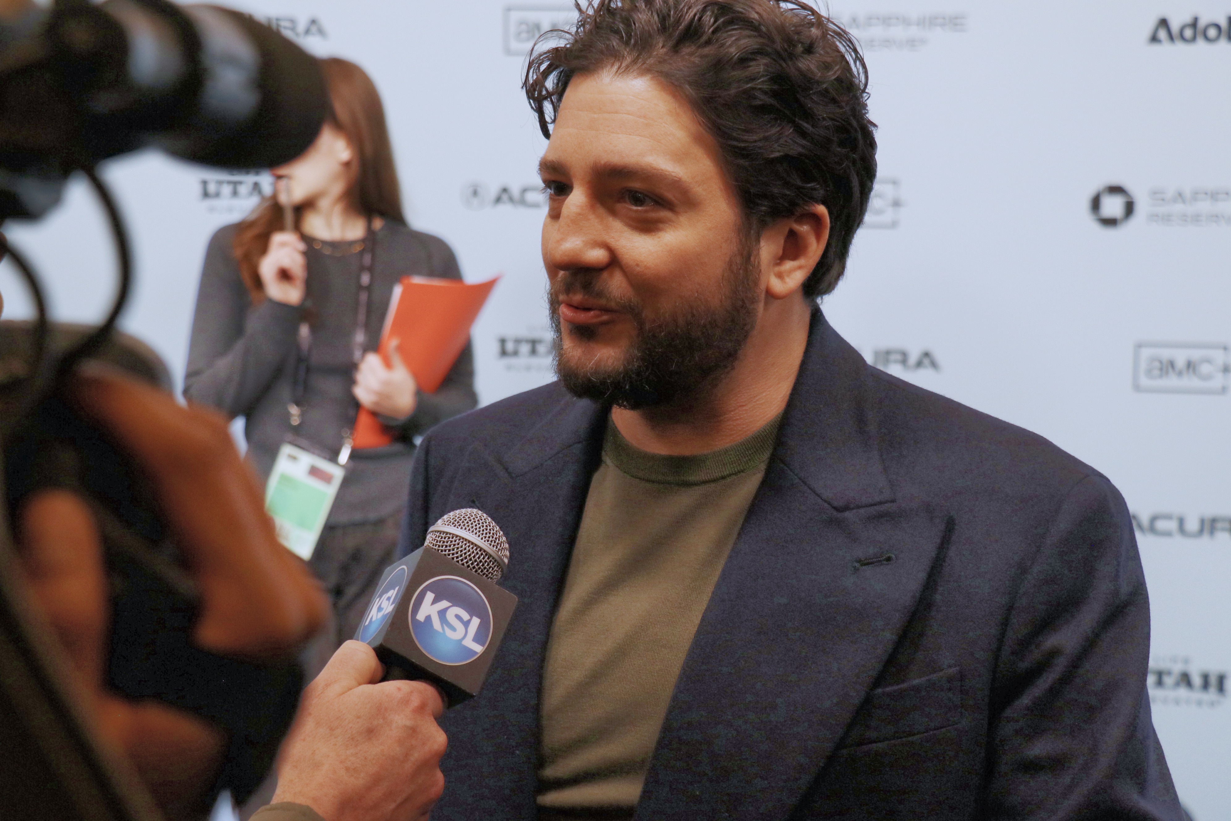 John Maguro speaks to KSL at the premiere of “Omaha” during the Sundance Film Festival at The Ray Theatre in Park City on Thursday.