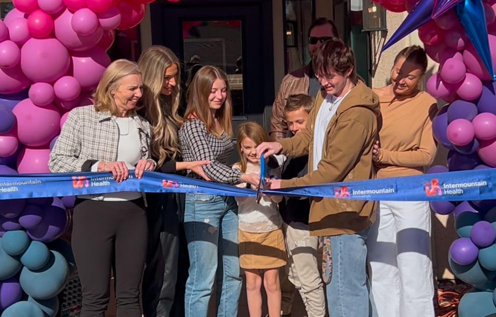 The ribbon is cut to open Intermountain Health's new center for adolescent mental health treatment, St. George, Jan. 22.