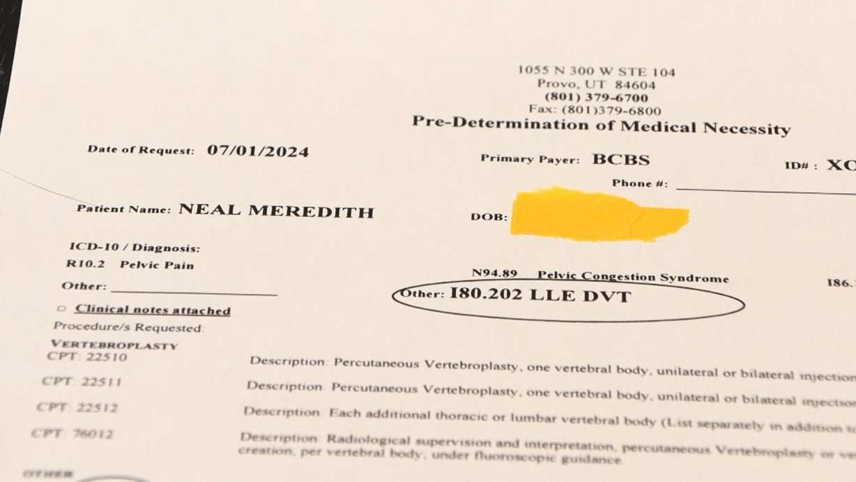 Neal Meredith says he received notices from his insurer that a pre-authorization was not required for his procedures.