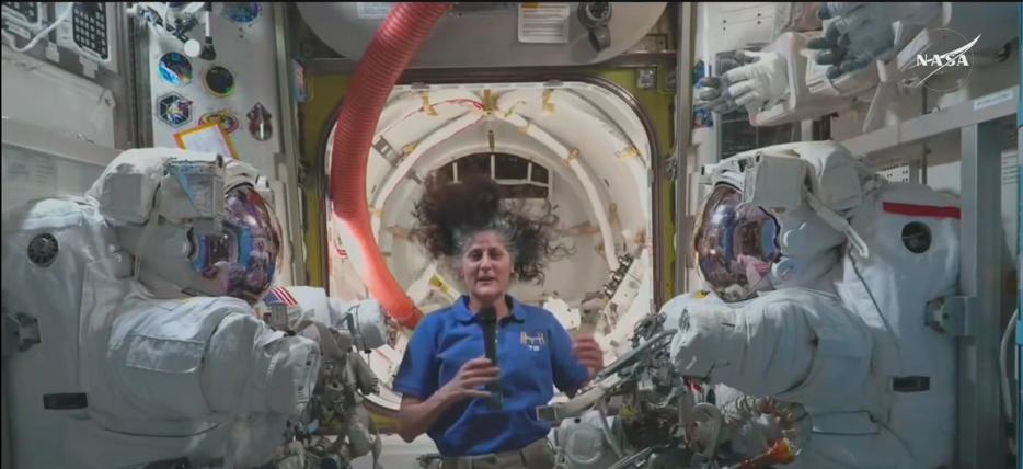 Massachusetts native and astronaut Suni Williams said she's "trying to remember what it's like to walk" after being stuck in space for almost seven months.